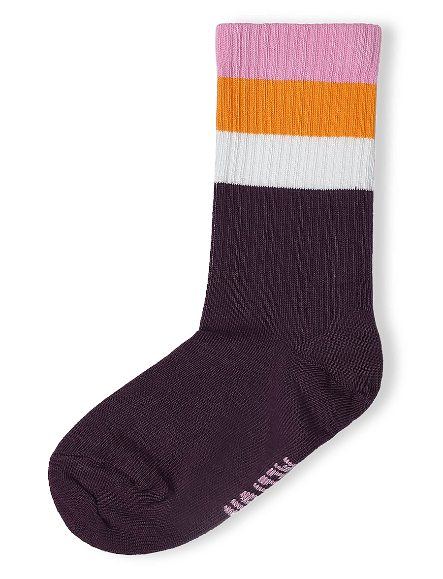 Melton - Wide stripes socks - strümpfe - begonia pink - 0