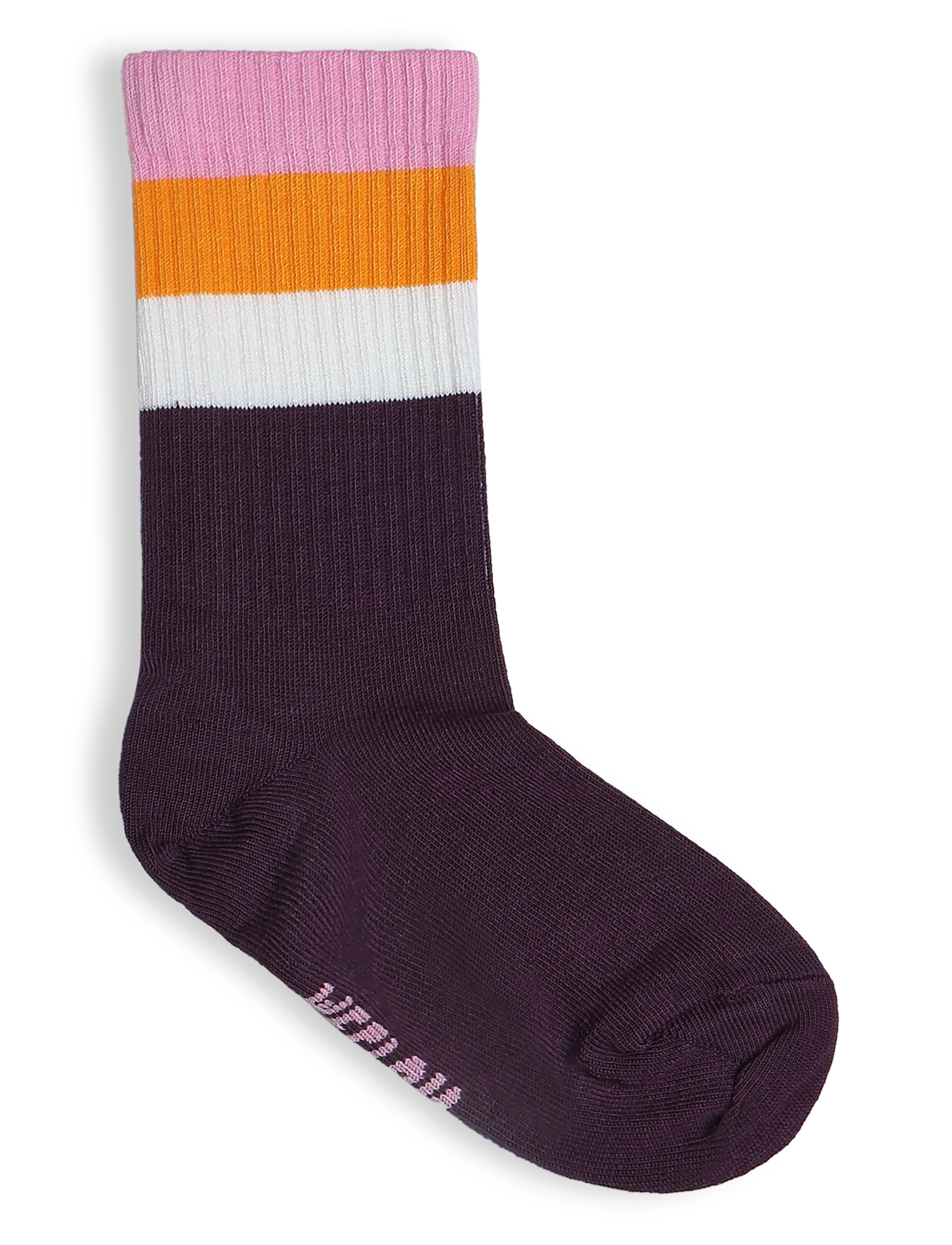 Melton - Wide stripes socks - strümpfe - begonia pink - 1