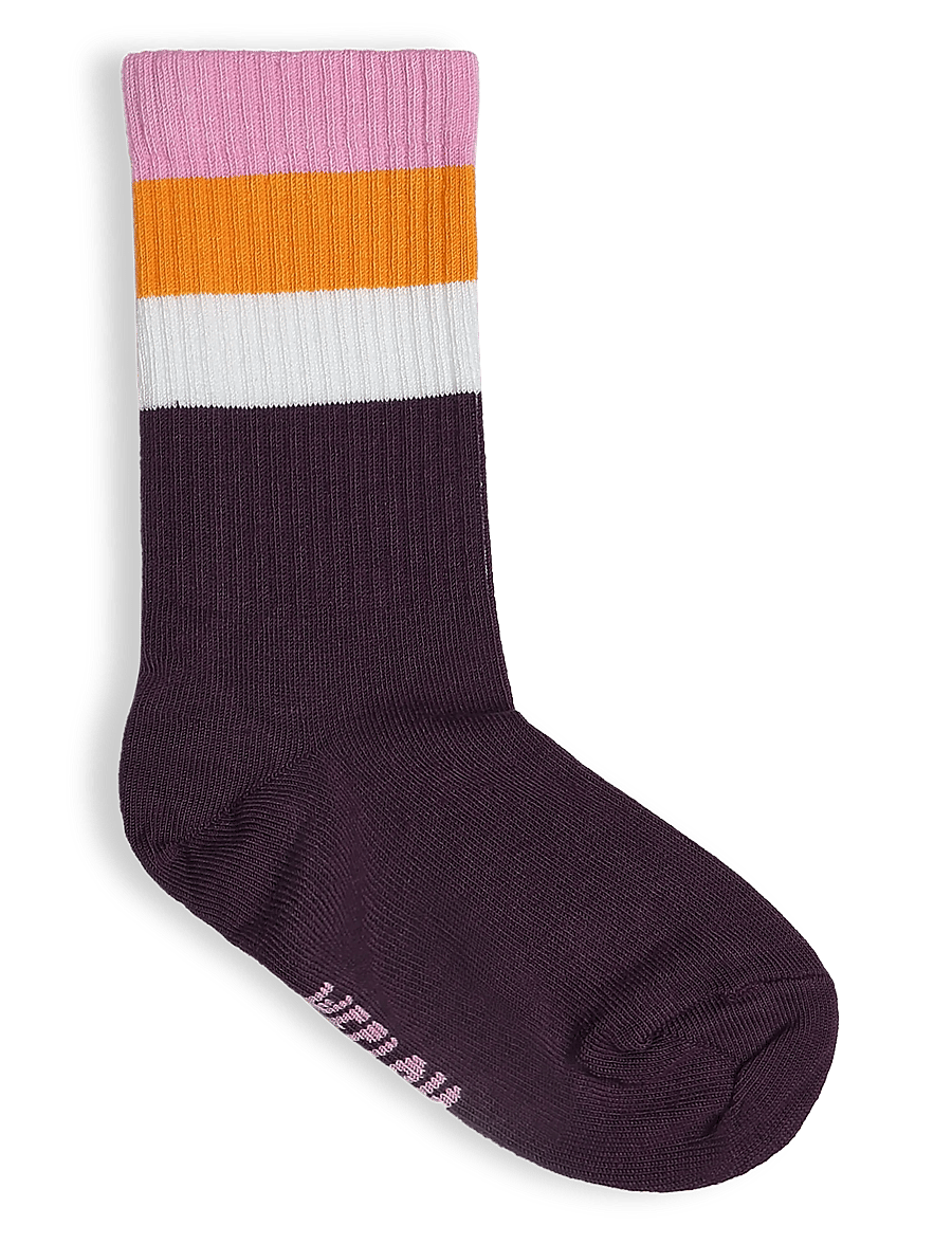 Melton - Wide stripes socks - strümpfe - begonia pink - 1