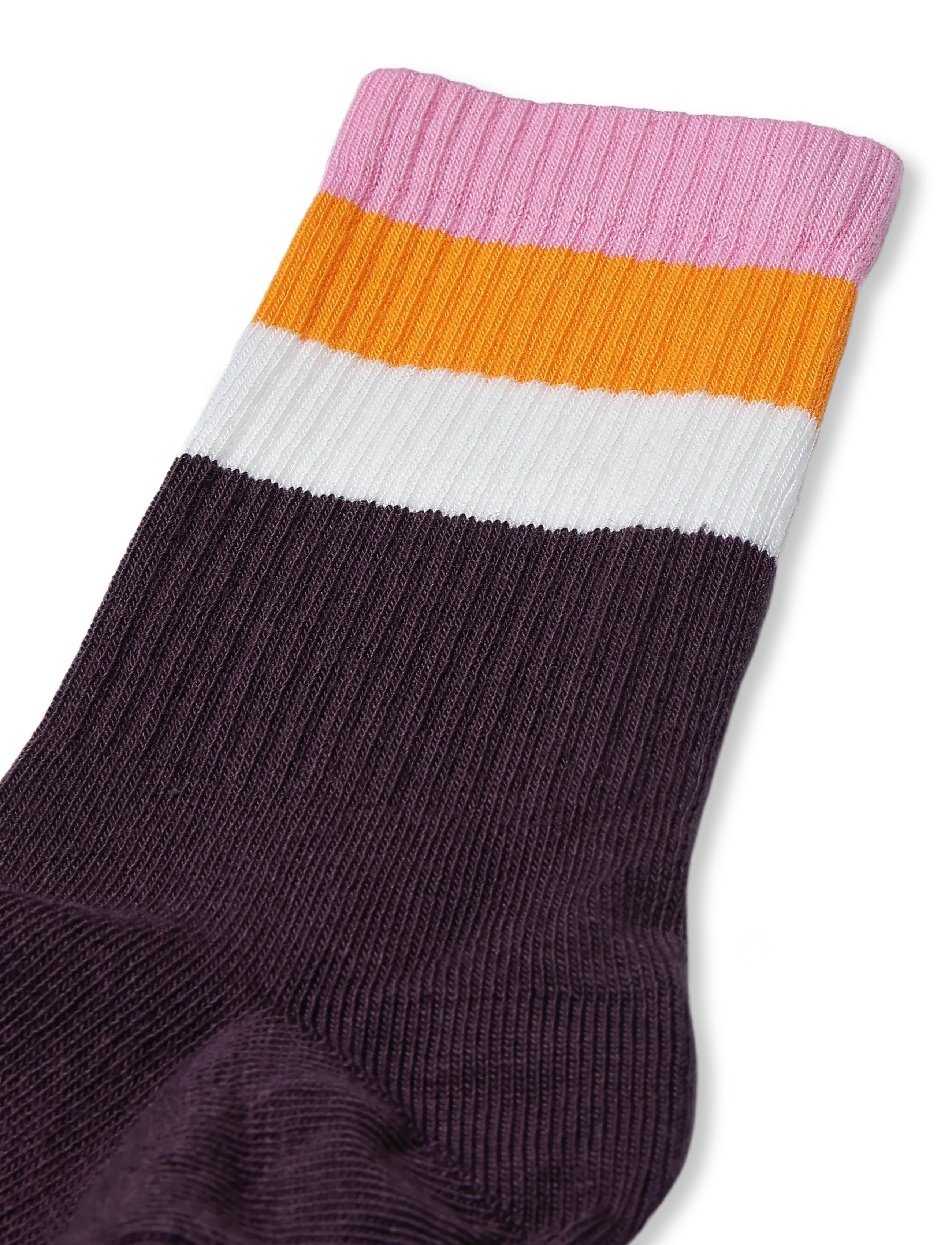 Melton - Wide stripes socks - strümpfe - begonia pink - 2