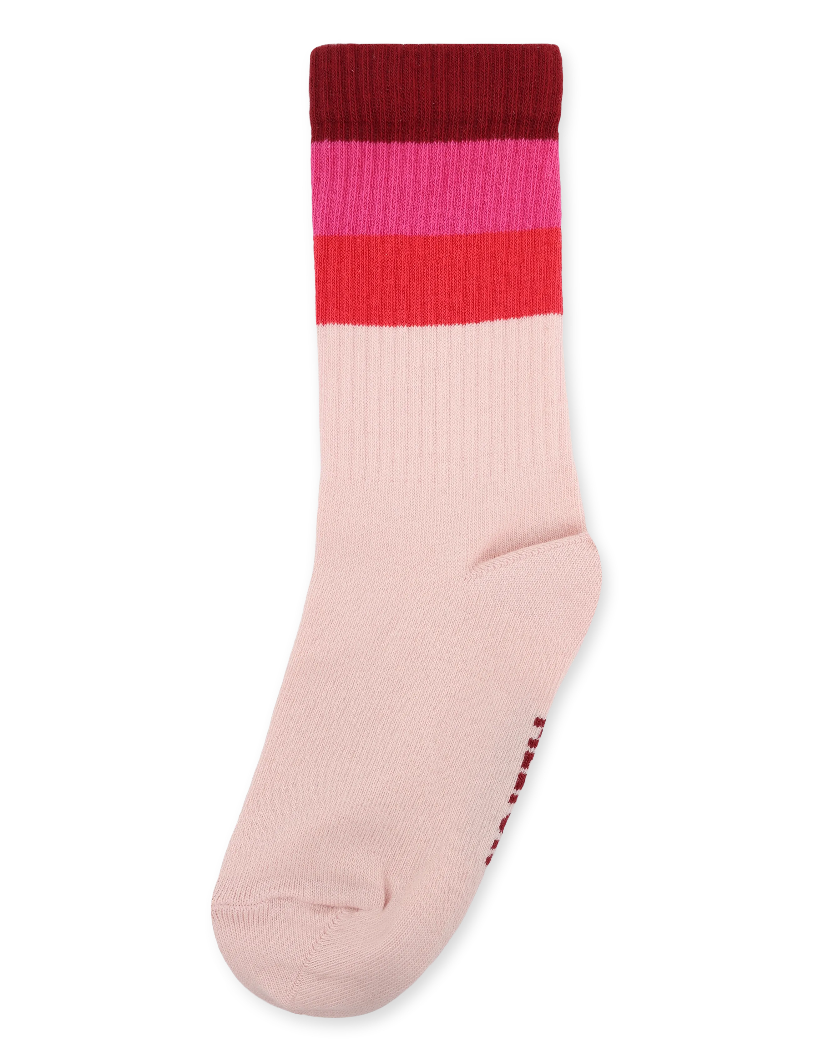 Melton - Wide stripes socks - strümpfe - fuchsia fedora - 0