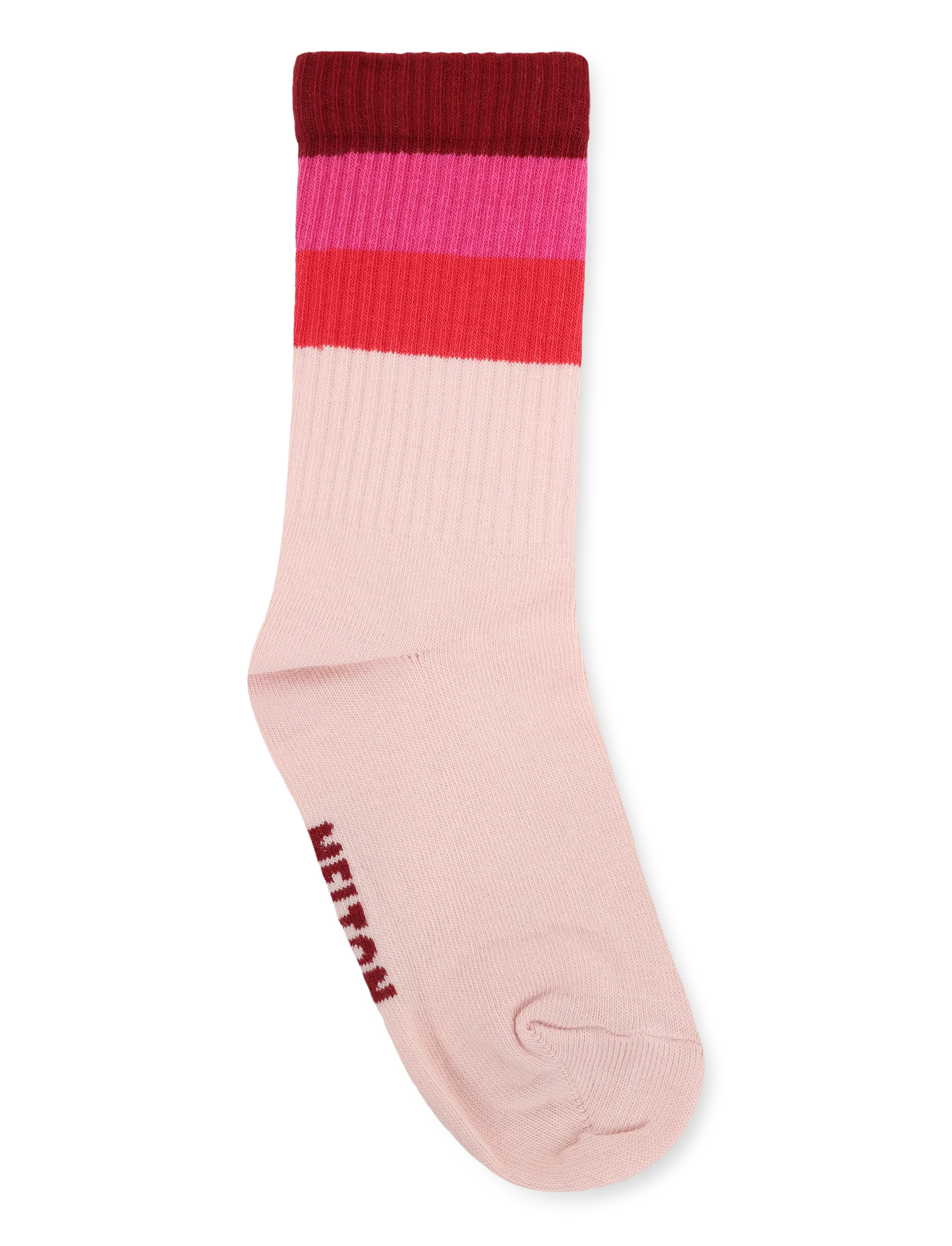 Melton - Wide stripes socks - strümpfe - fuchsia fedora - 1