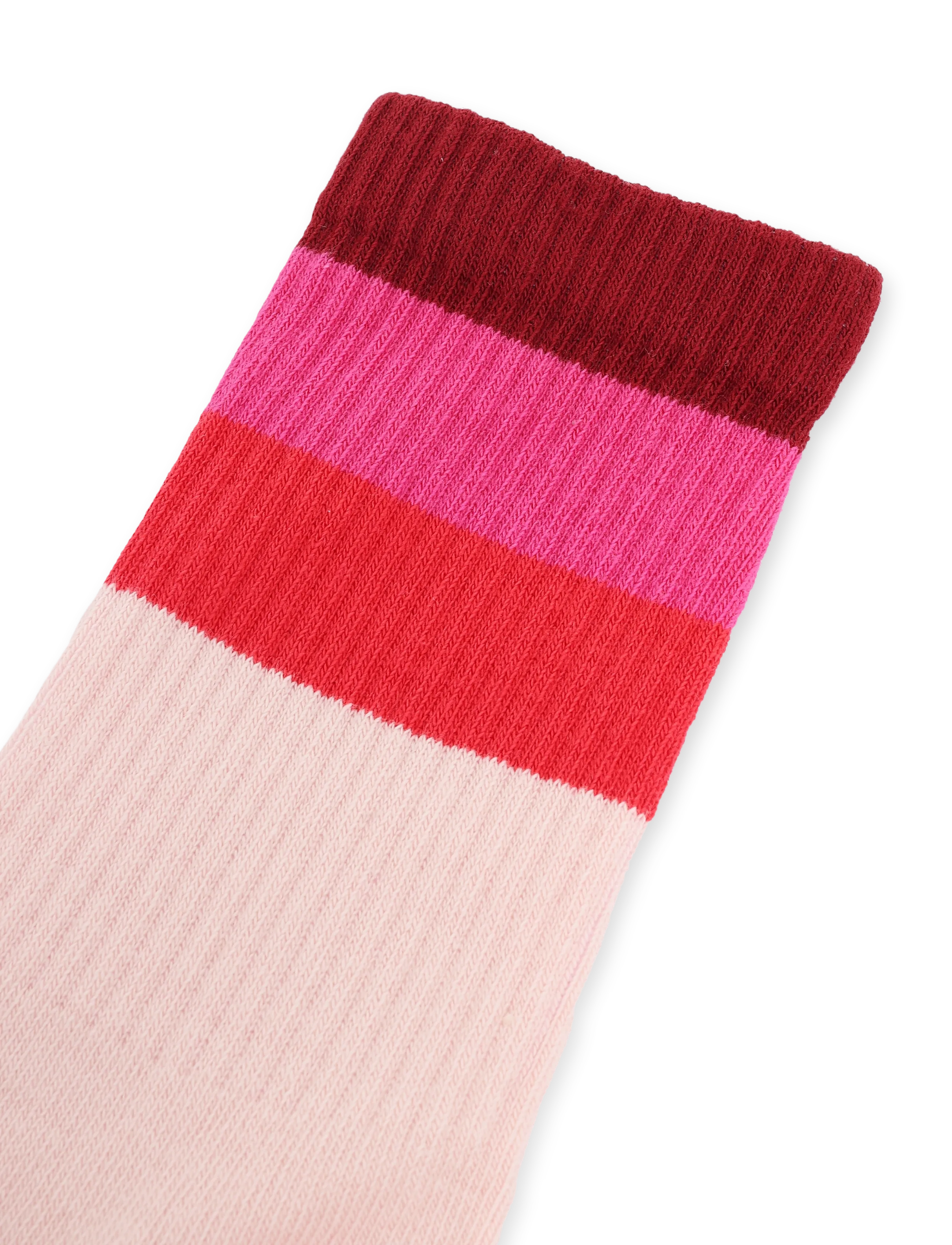 Melton - Wide stripes socks - strümpfe - fuchsia fedora - 2