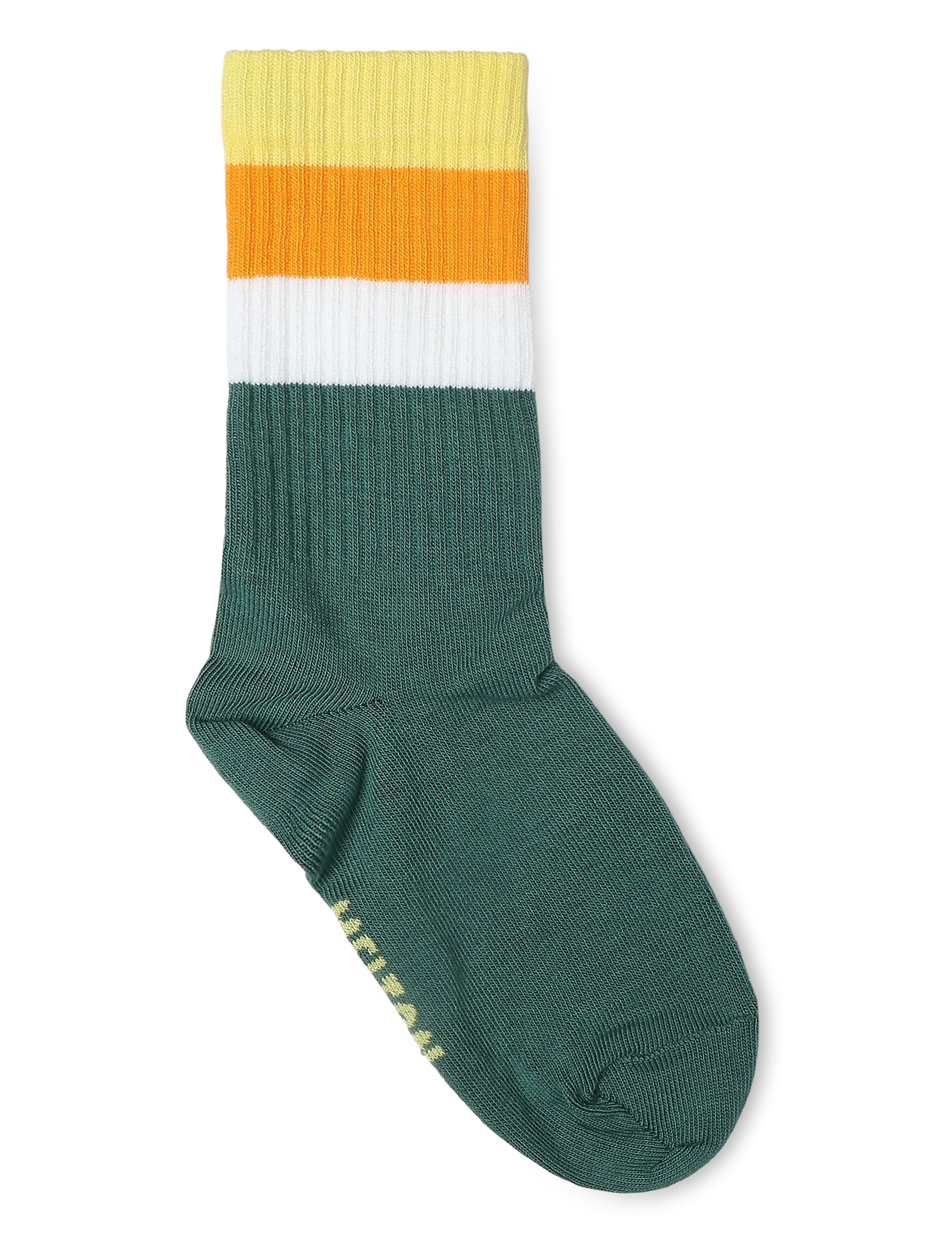 Melton - Wide stripes socks - strumpor - lemon zest - 1