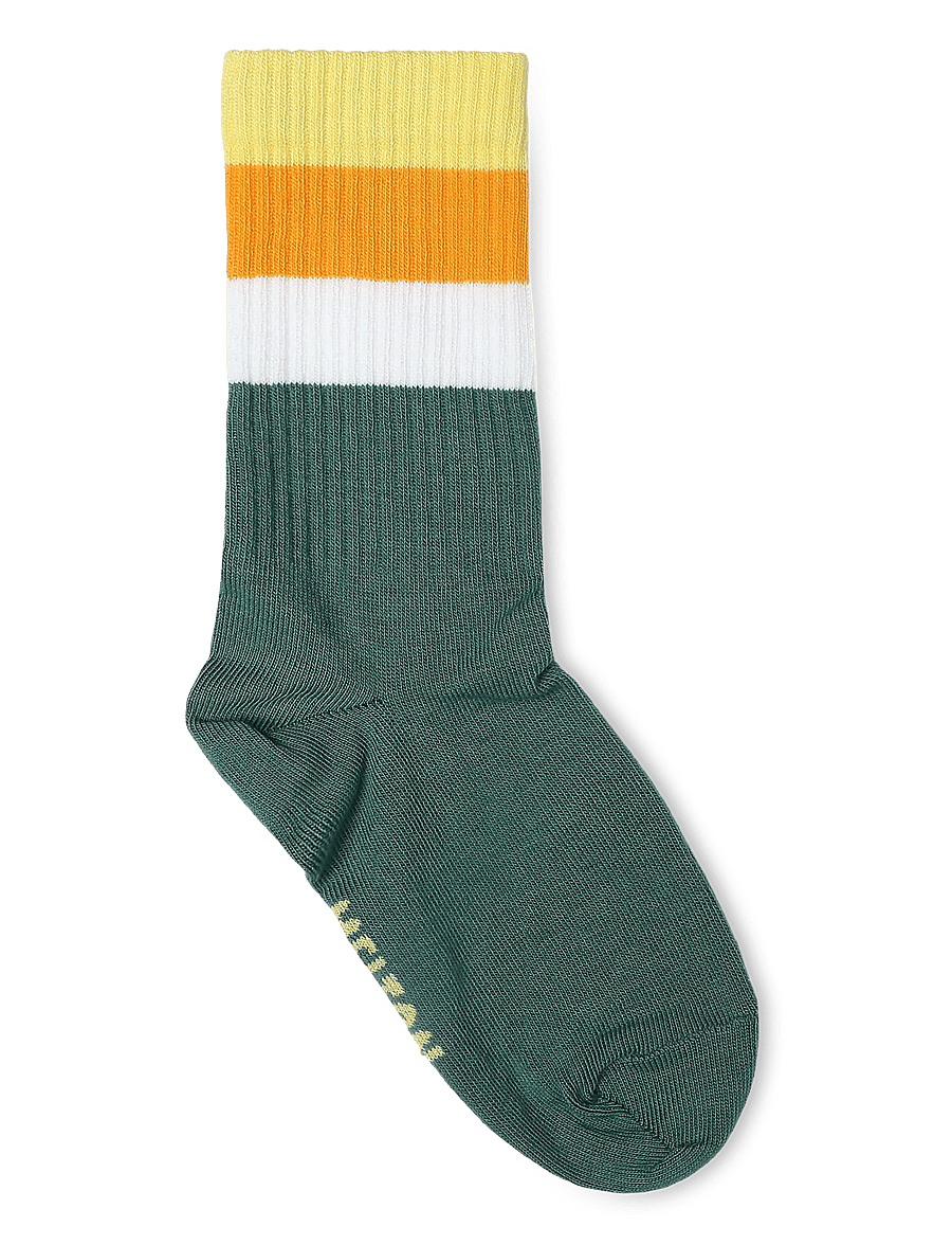 Melton - Wide stripes socks - strumpor - lemon zest - 1