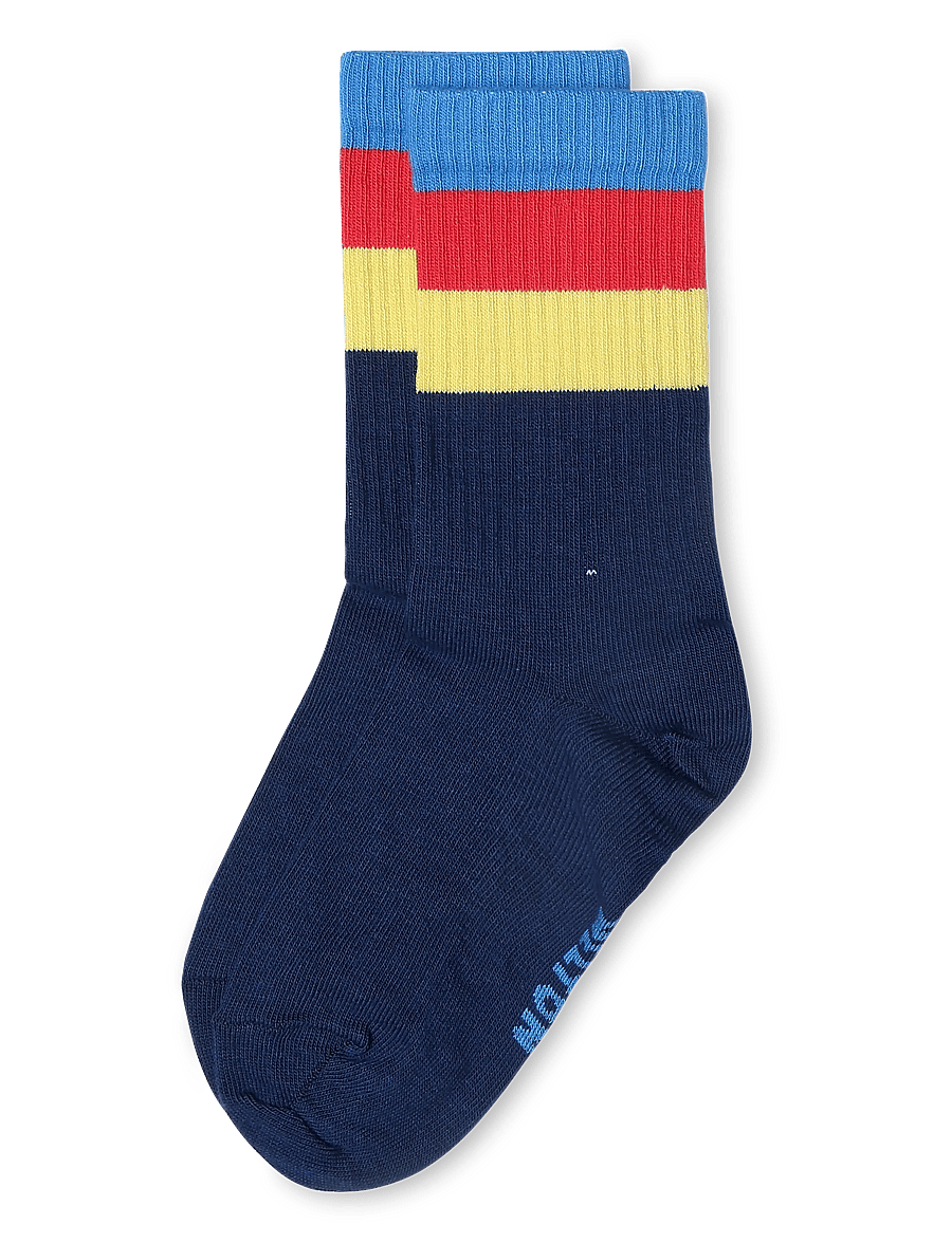 Melton - Wide stripes socks - strümpfe - navy ink - 0