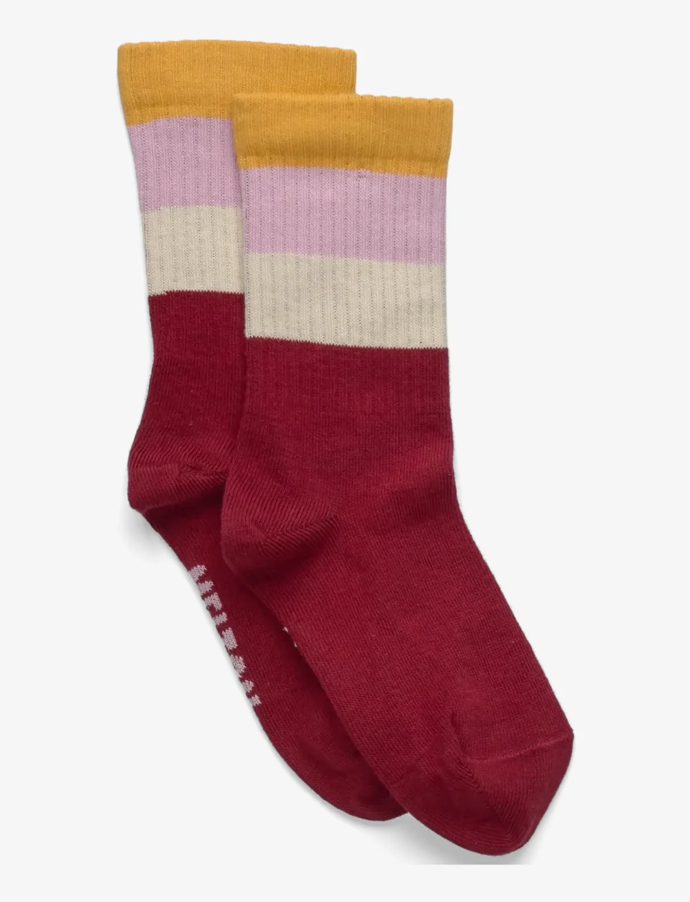 Melton - Wide stripes socks - strümpfe - sundried tomato - 0