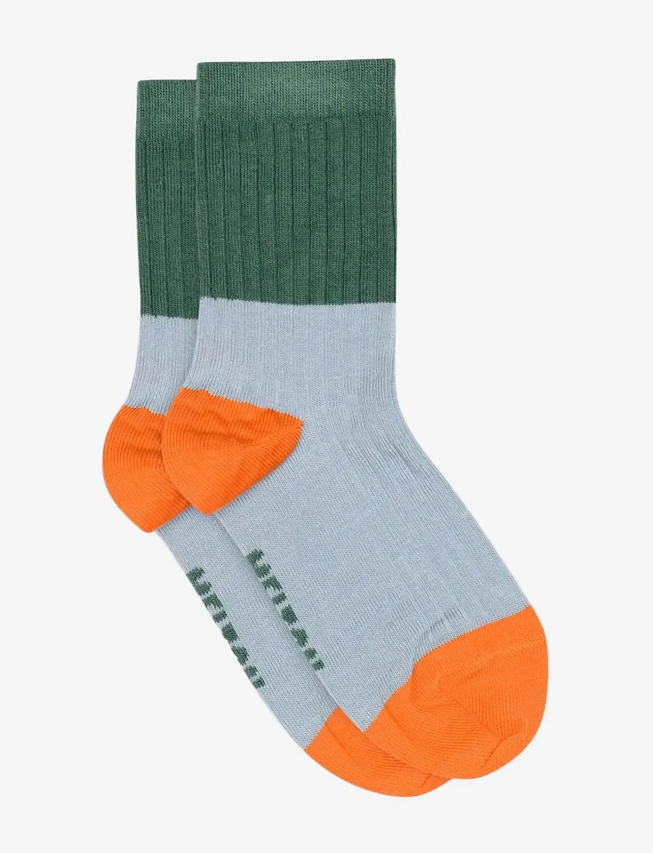 Melton - Block colour socks - socks - faded demin - 0