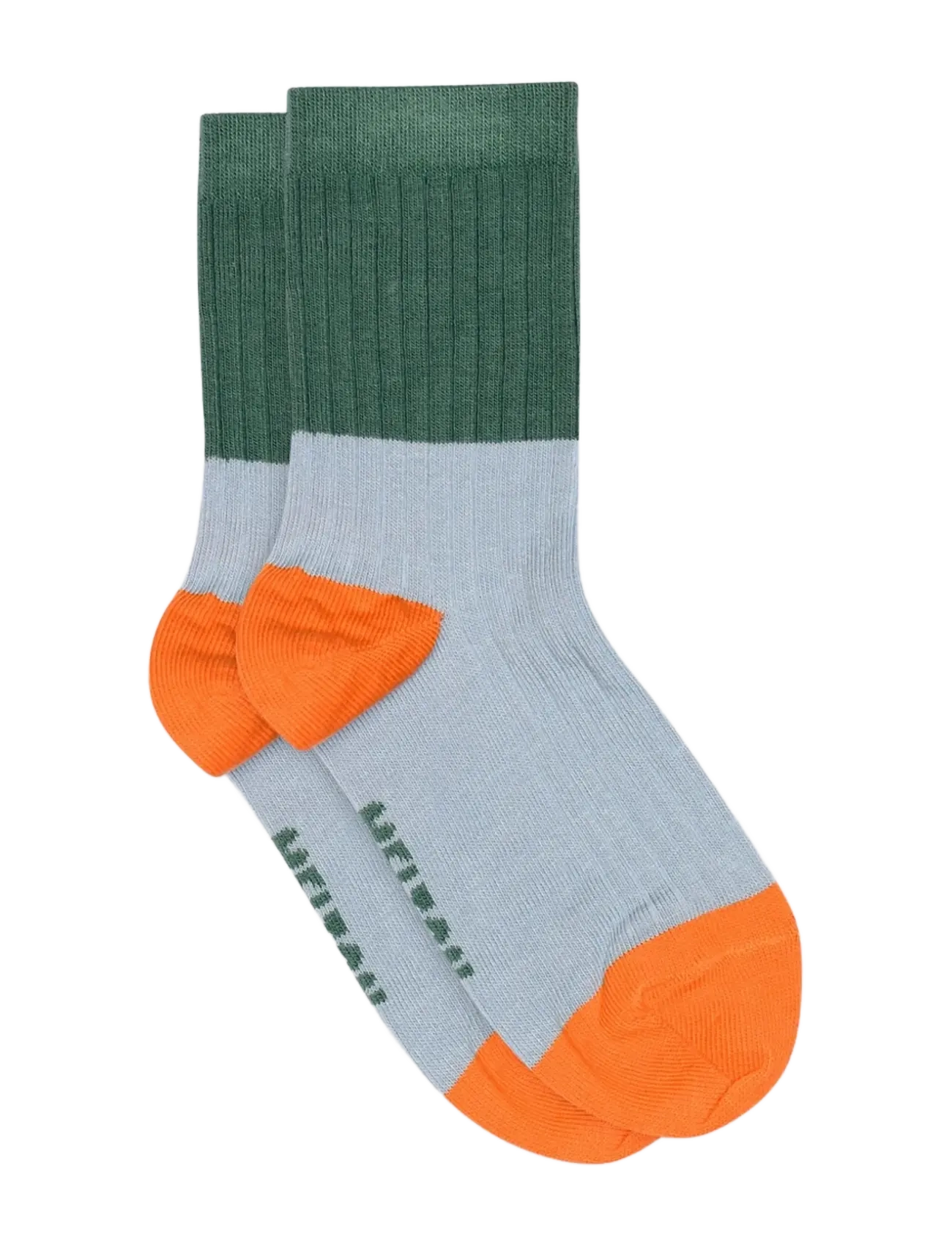 Melton Block colour socks - 4 for 3 - FADED DEMIN / multi