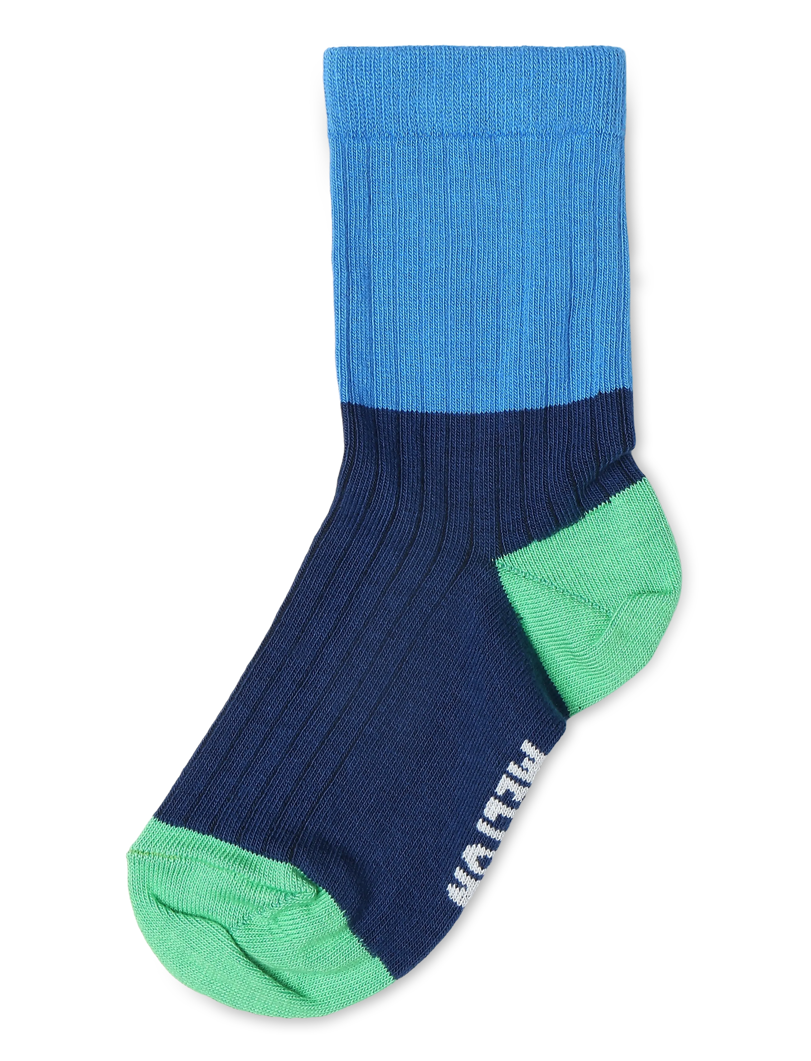 Melton Block colour socks - Riided - NAVY INK / navy