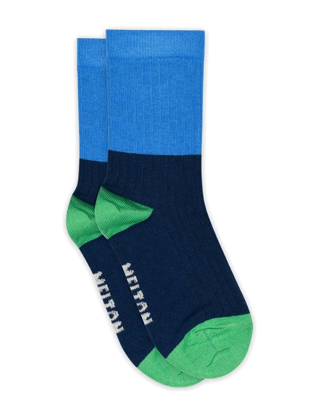 Melton Block colour socks - Strumpor - NAVY INK / navy