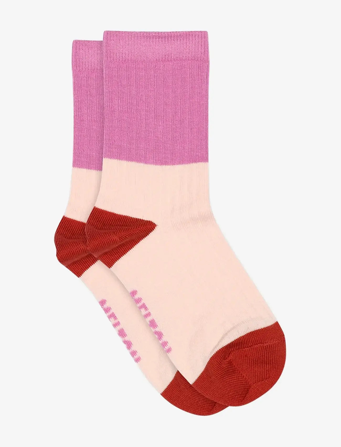 Melton - Block colour socks - strümpfe - red ochre - 0