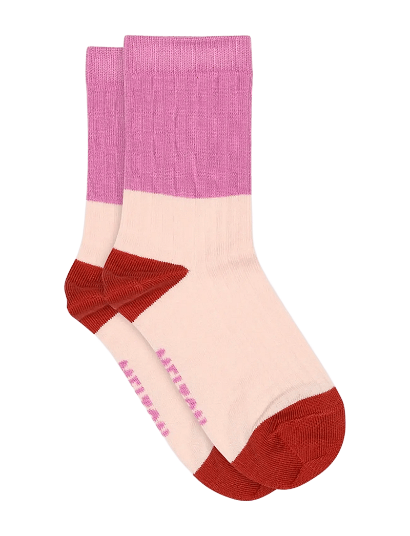 Melton - Block colour socks - strümpfe - red ochre - 0