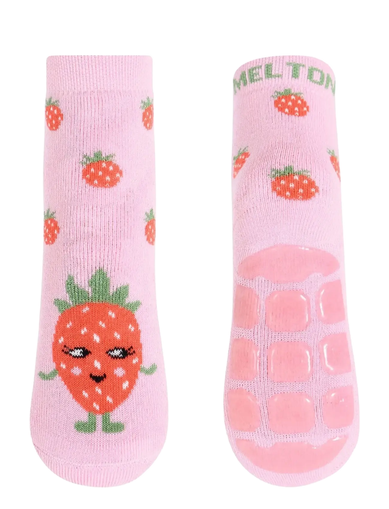 Melton Strawberry socks - anti-slip - Kläder - PINK NECTAR / pink/rose