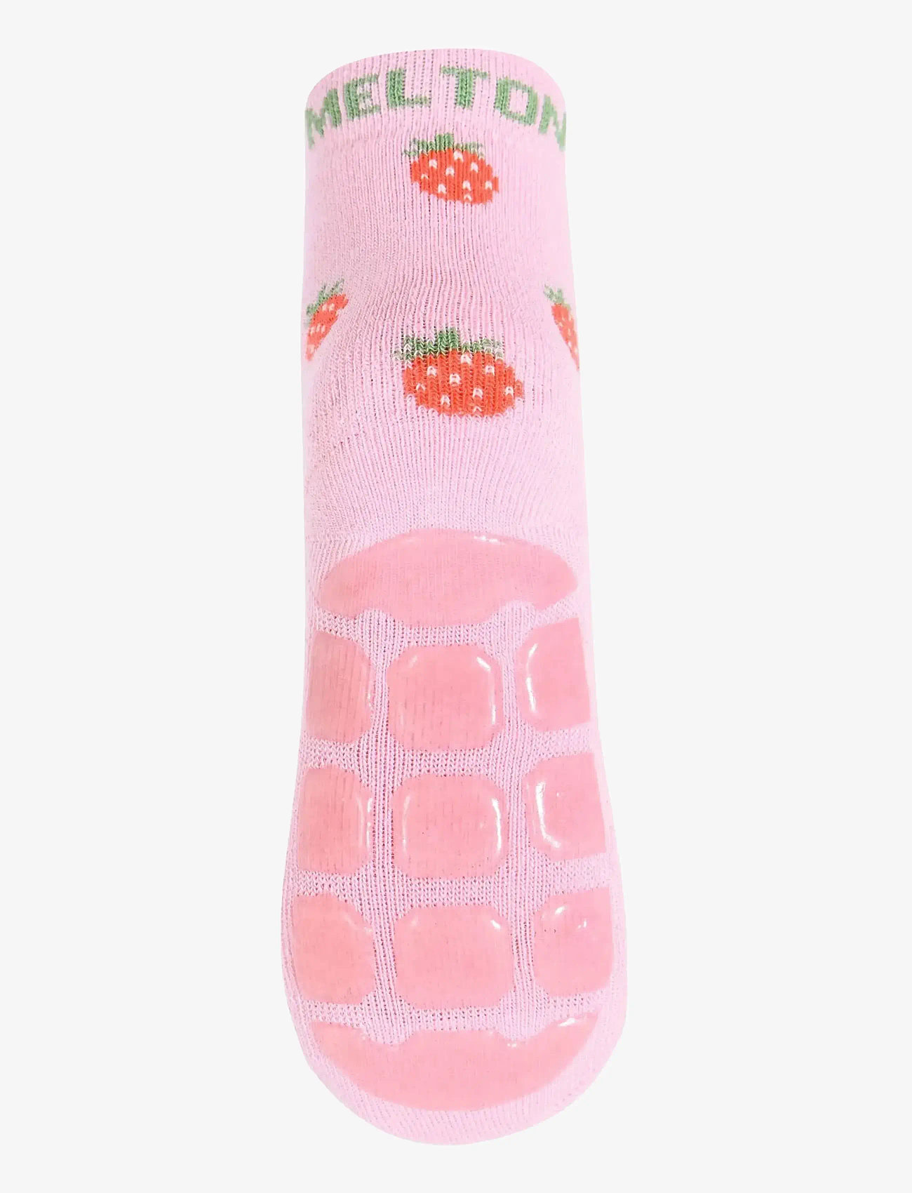 Melton - Strawberry socks - anti-slip - chaussettes antidérapantes - pink nectar - 2