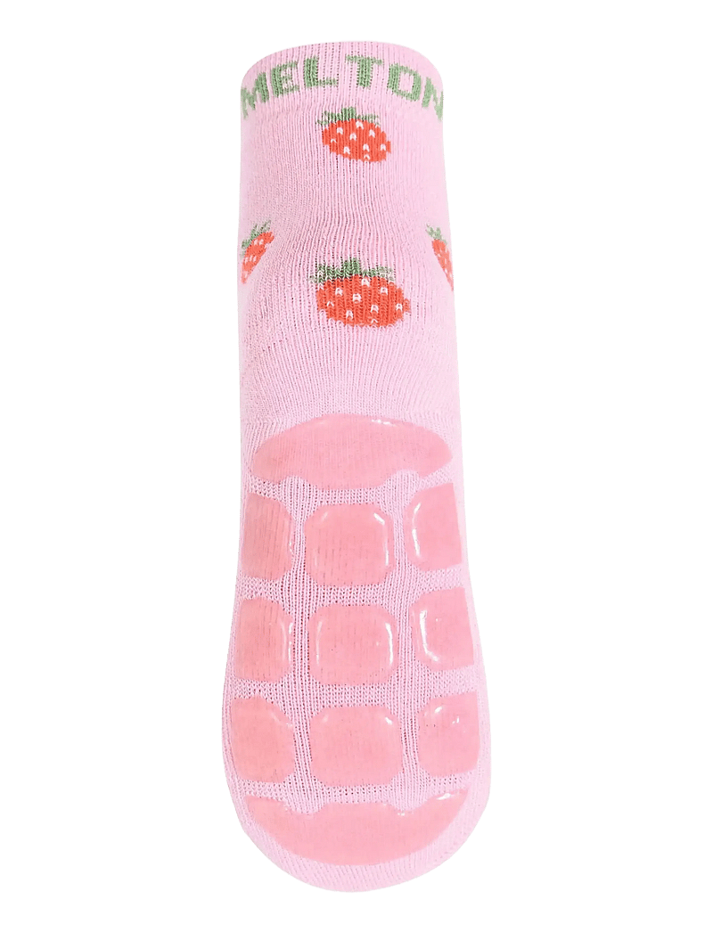 Melton - Strawberry socks - anti-slip - chaussettes antidérapantes - pink nectar - 2
