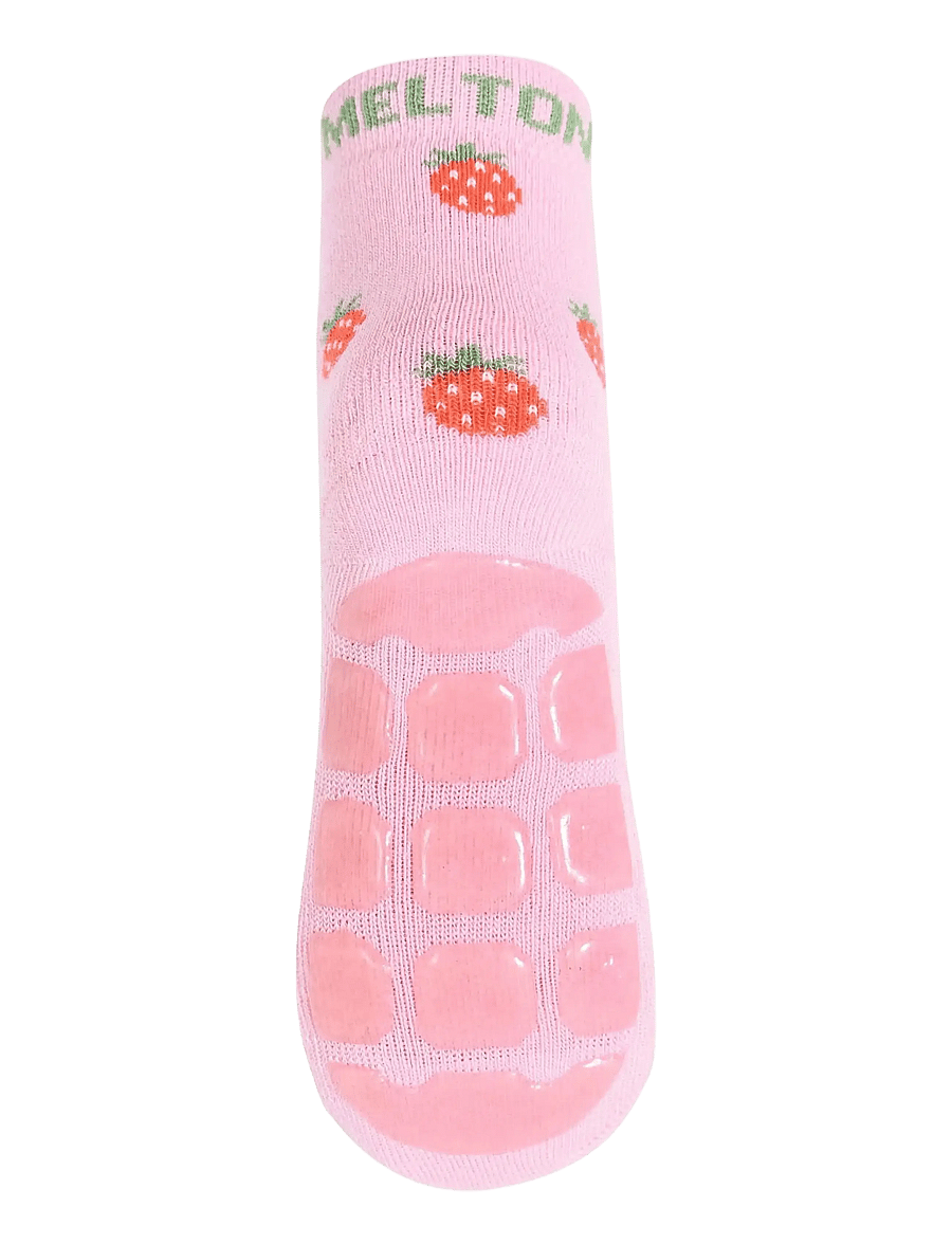 Melton - Strawberry socks - anti-slip - skridsikre sokker - pink nectar - 2