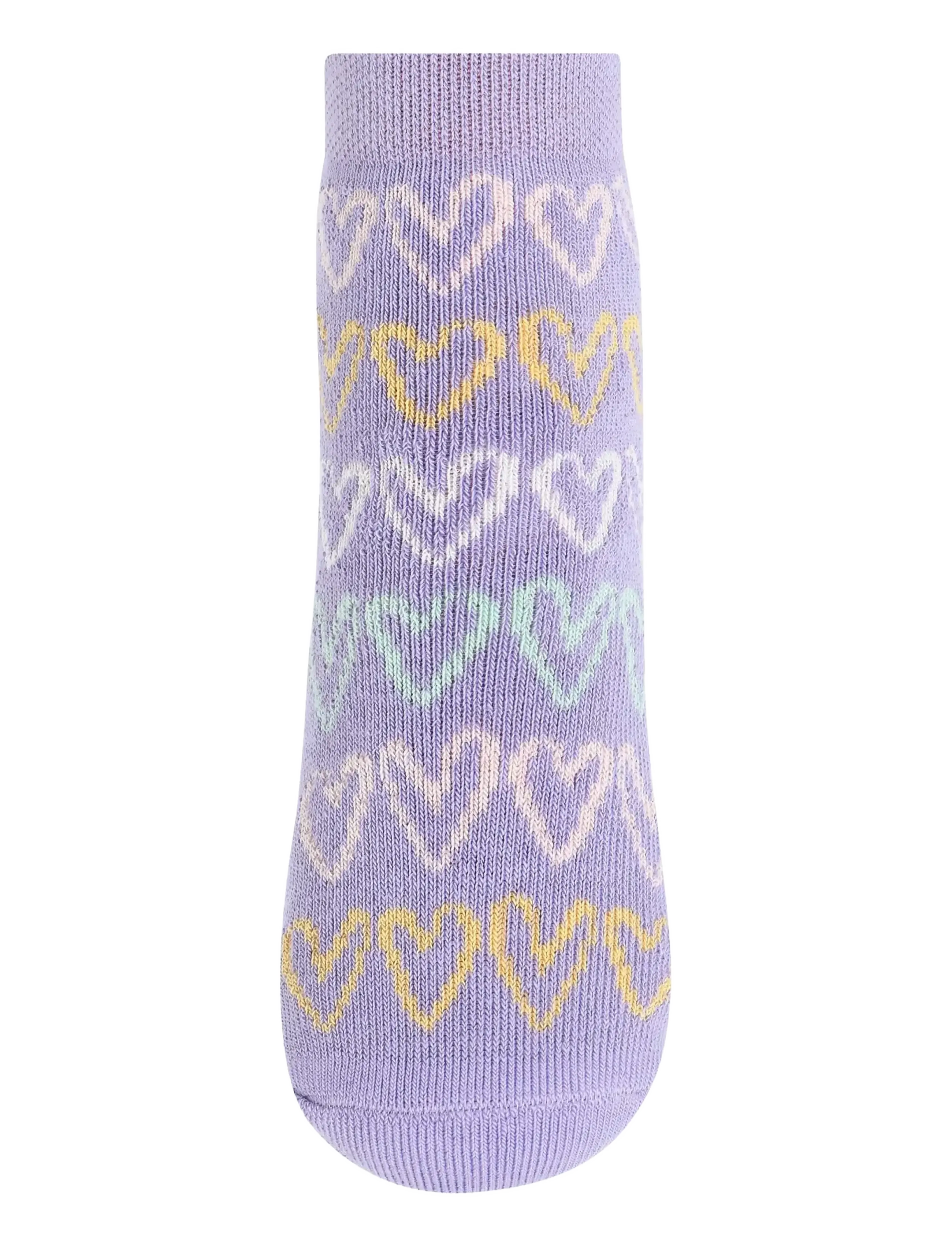Melton - Doodle heart socks - anti-slip - skridsikre sokker - daybreak - 1