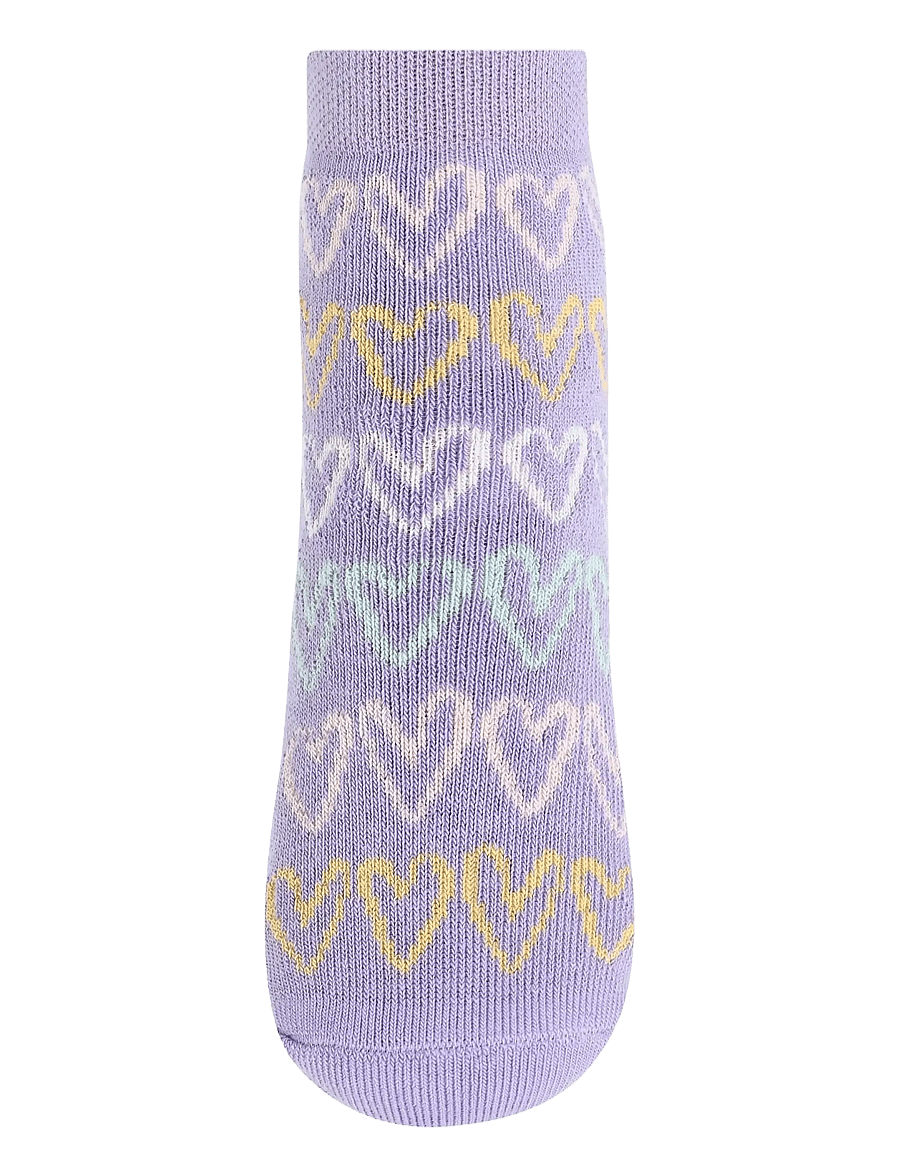 Melton - Doodle heart socks - anti-slip - anti-rutsch socken - daybreak - 1