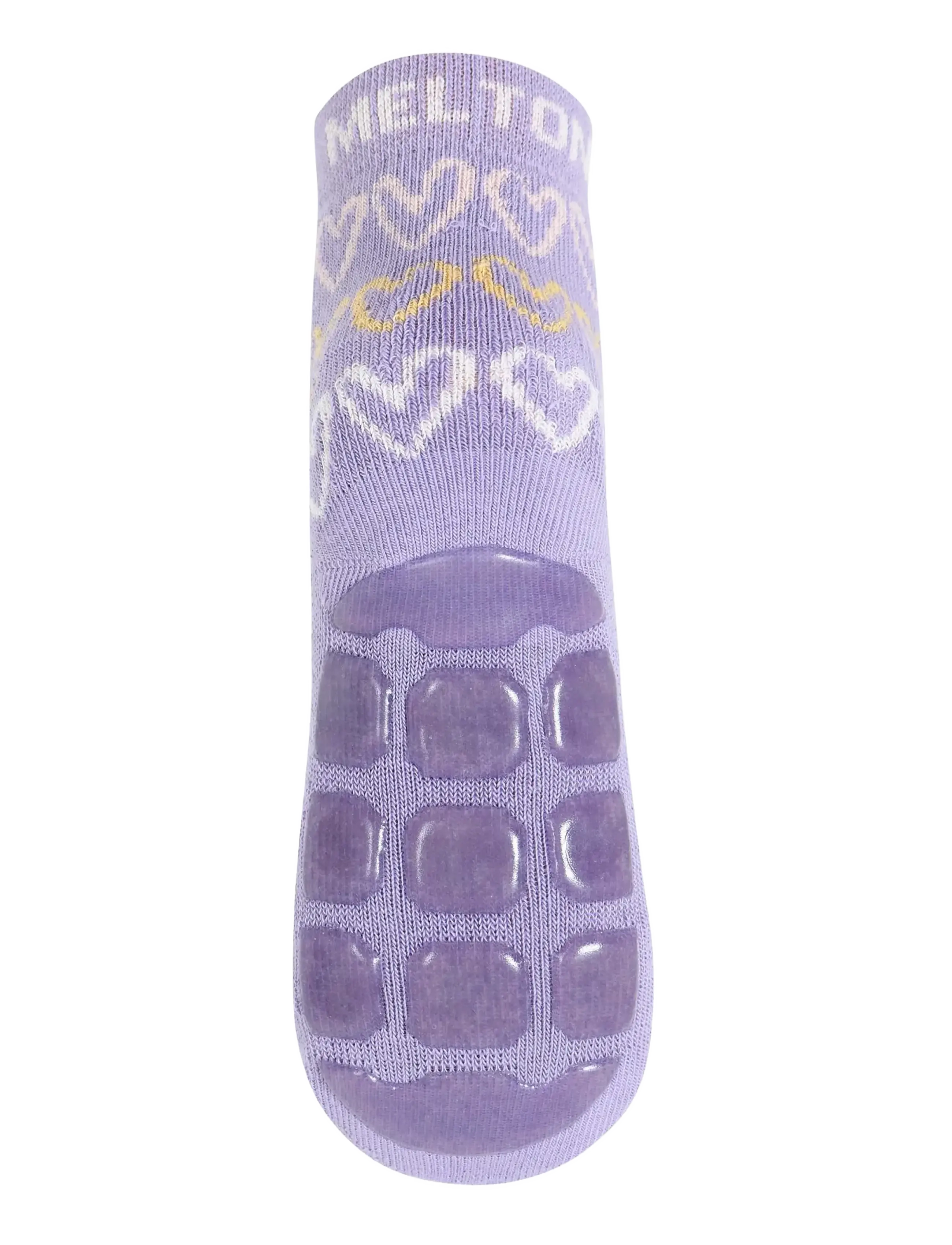 Melton - Doodle heart socks - anti-slip - skridsikre sokker - daybreak - 2
