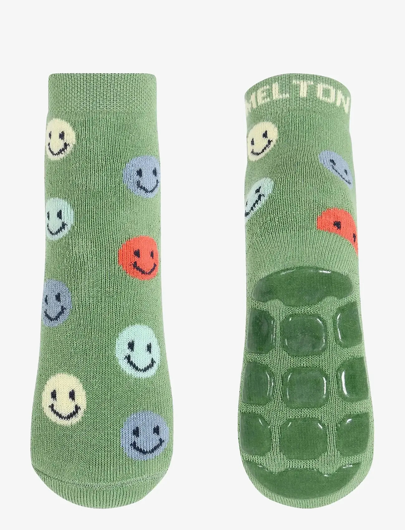 Melton - Smile socks - anti-slip - libisemisvastased sokid - watercress - 0