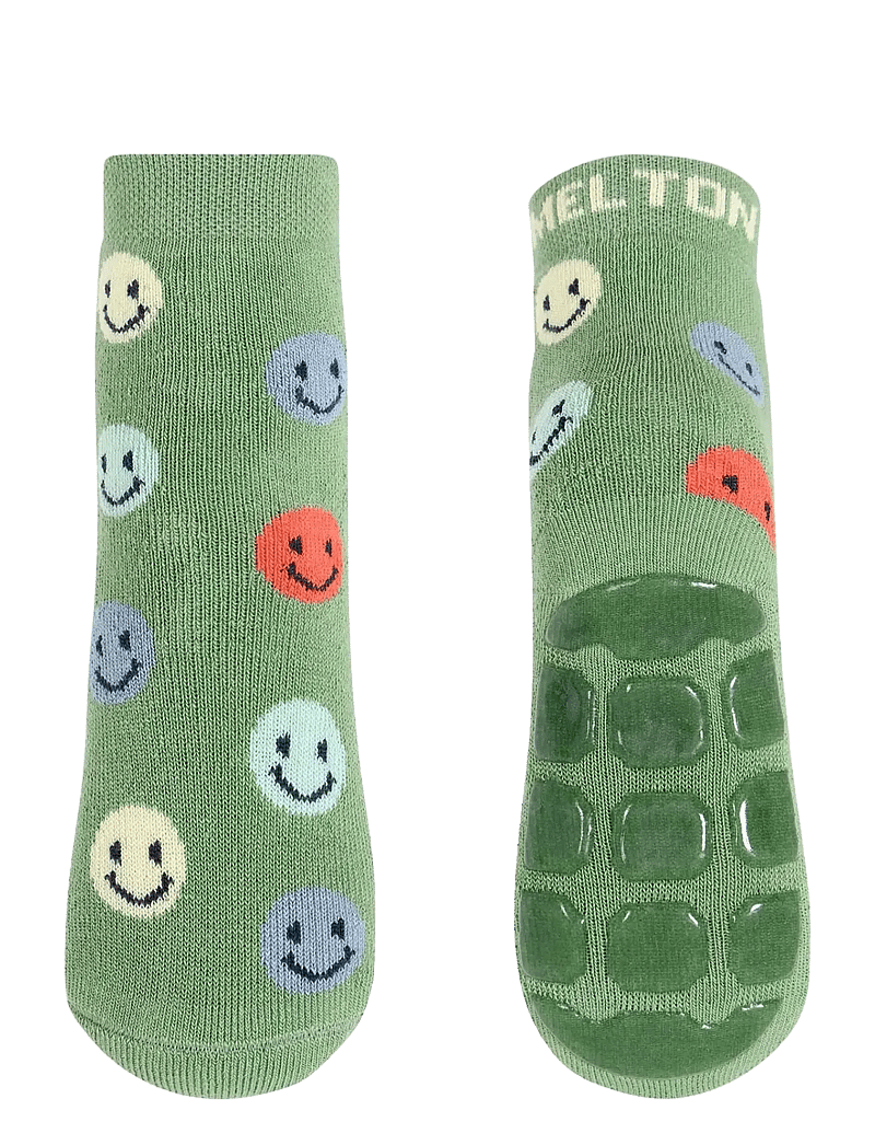 Melton - Smile socks - anti-slip - libisemisvastased sokid - watercress - 0