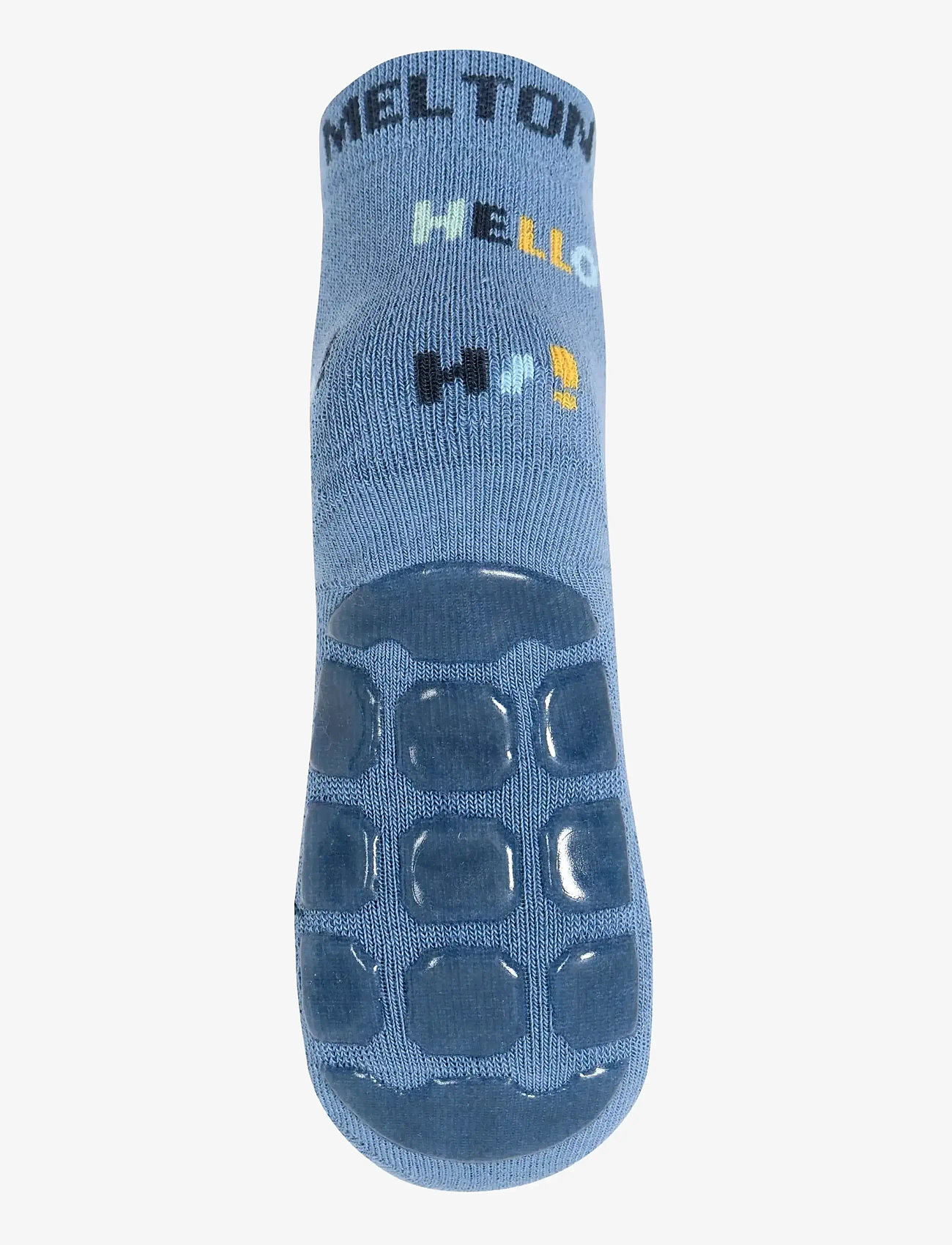 Melton - Leopard socks - anti-slip - non-slip socks - denim blue - 2