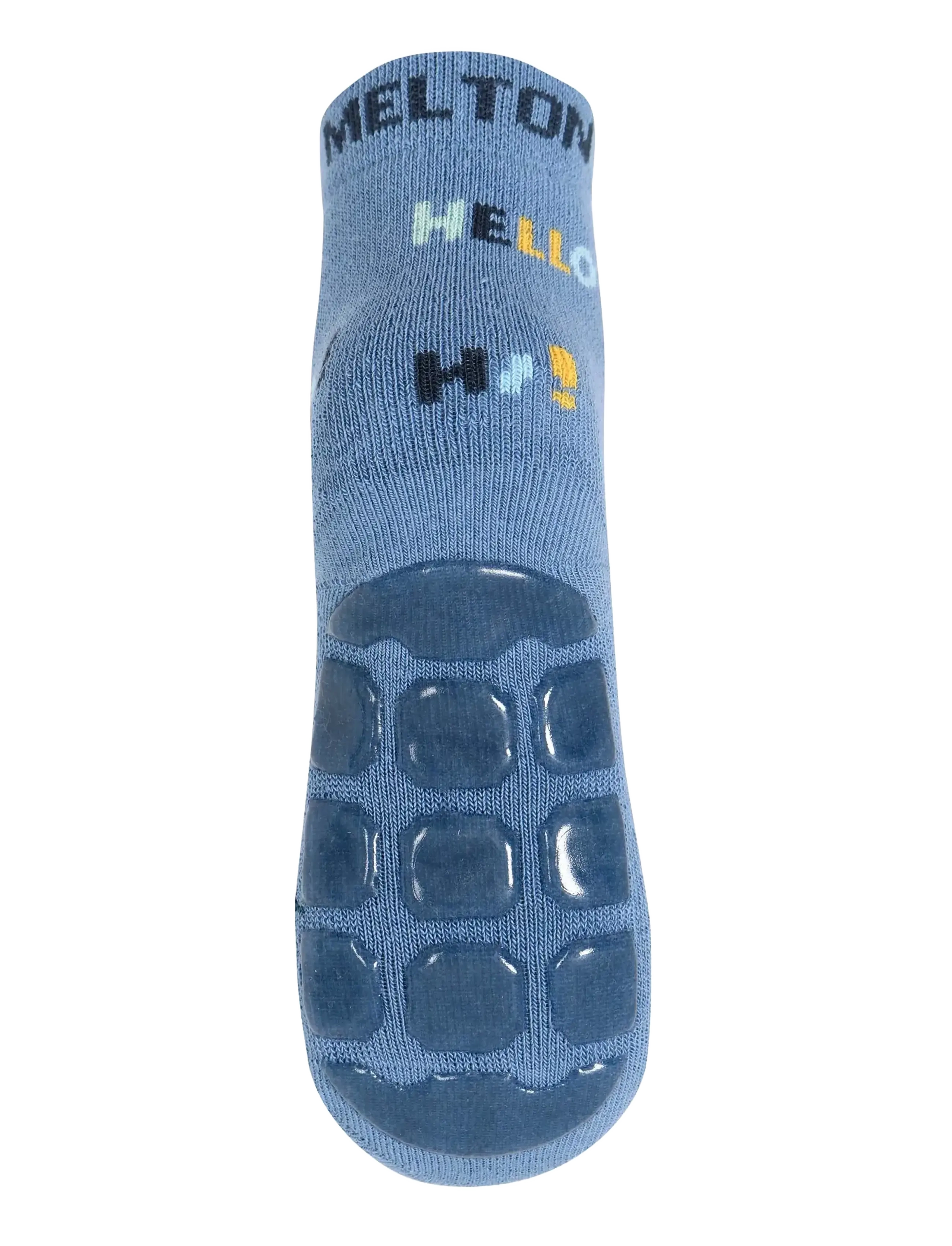 Melton - Leopard socks - anti-slip - laagste prijzen - denim blue - 2