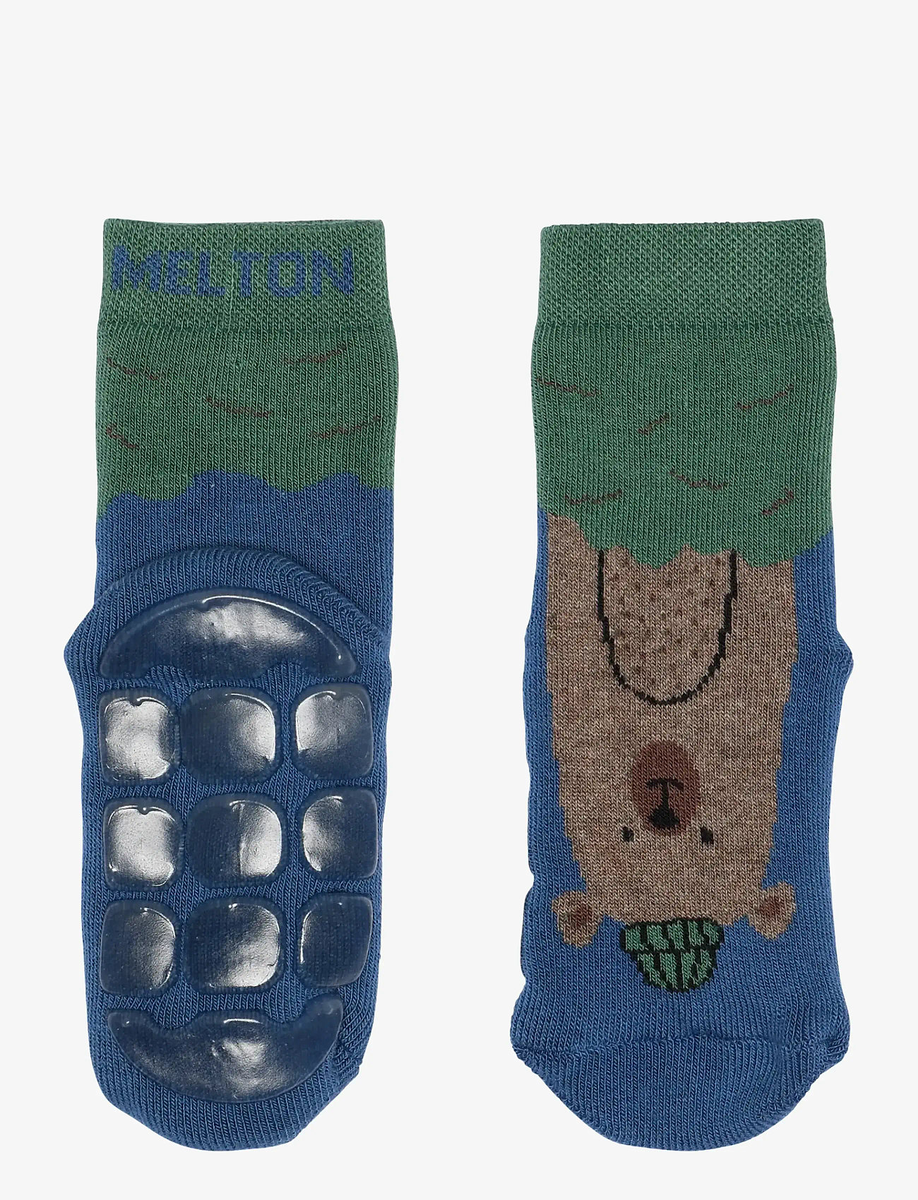 Melton - Bear socks - anti-slip - laveste priser - true navy - 0