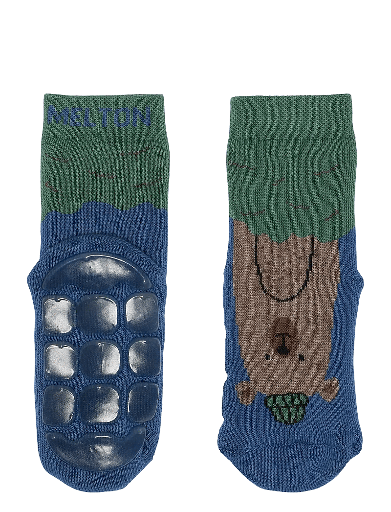 Melton - Bear socks - anti-slip - skridsikre sokker - true navy - 0
