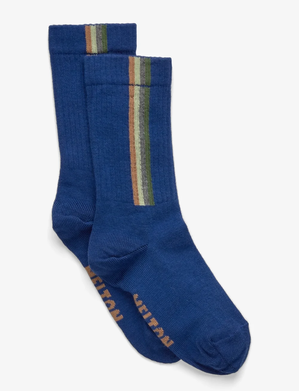 Melton - Vertical stripes socks - strümpfe - true blue - 0