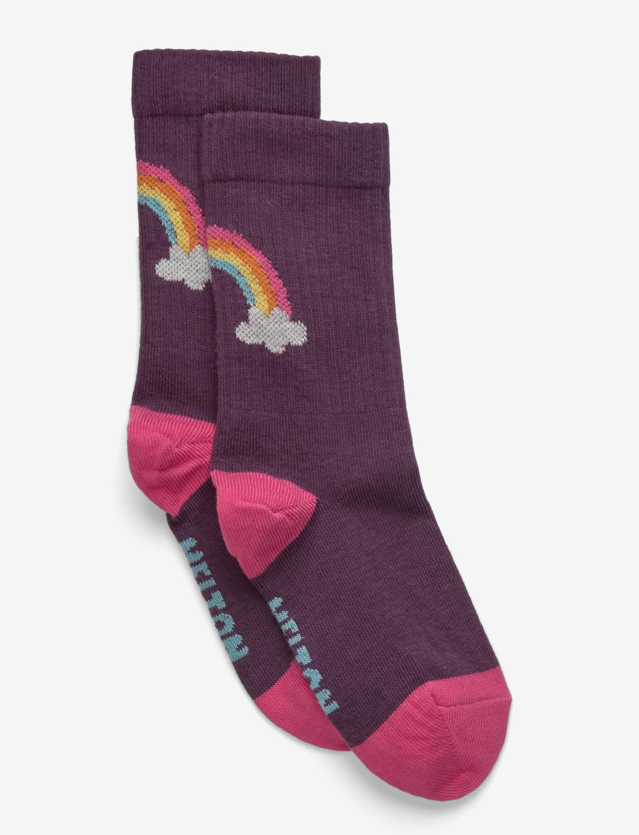 Melton - Rainbow socks - hortensia - 0