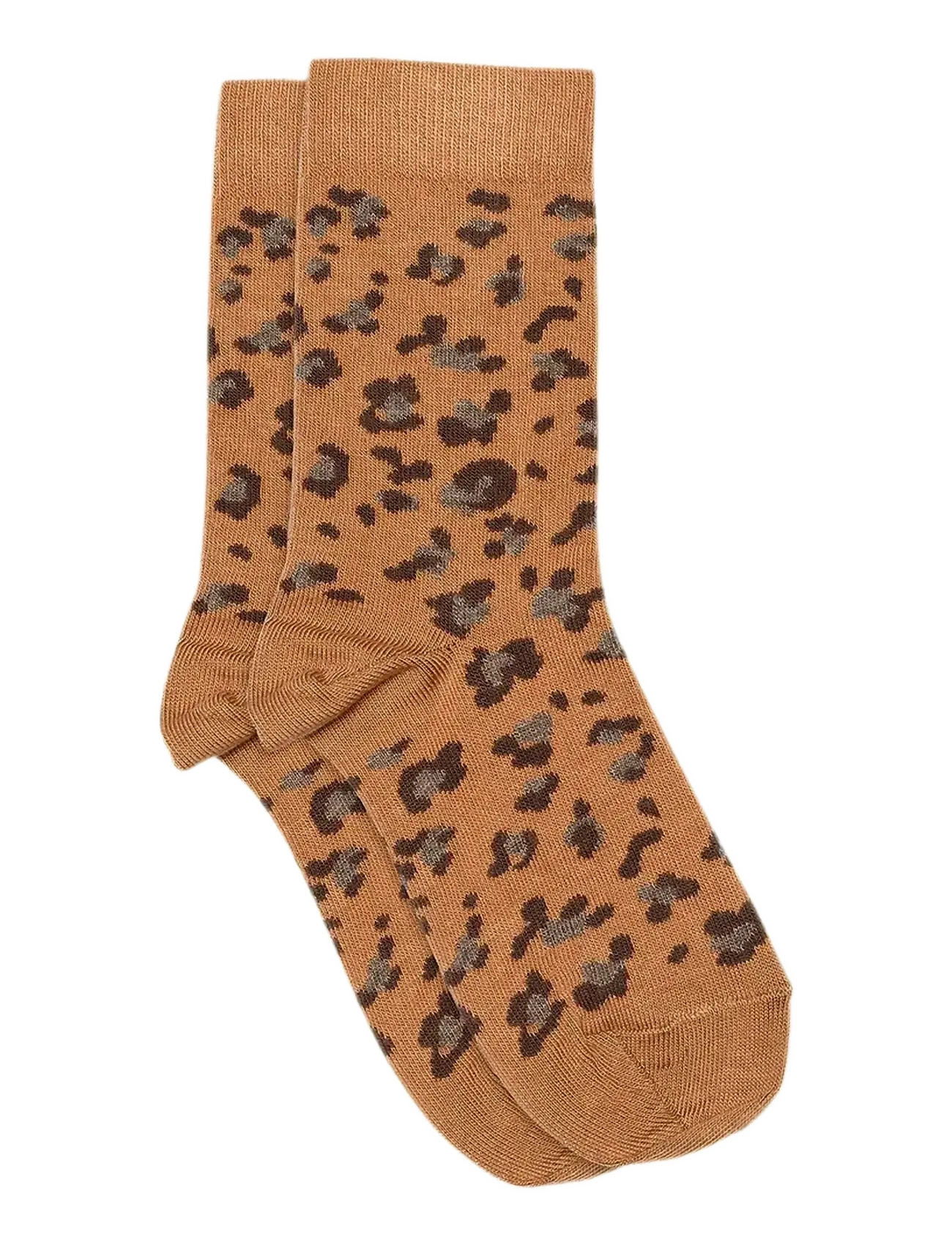 Melton Leopard Socks, Kinder, Leoparden Socken, Beige, Gr.31/34