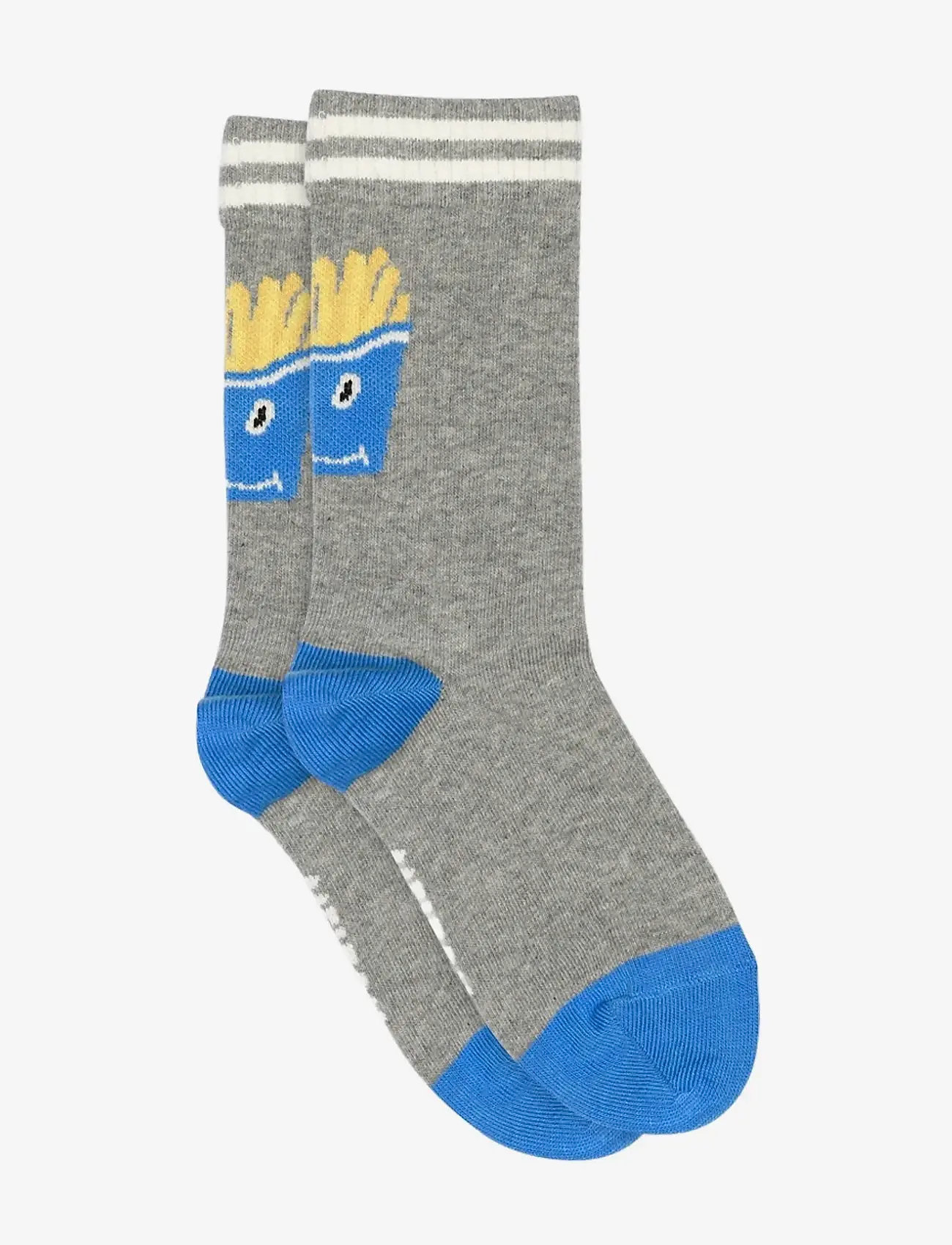 Melton - French fries socks - kojinės - light grey melange - 0