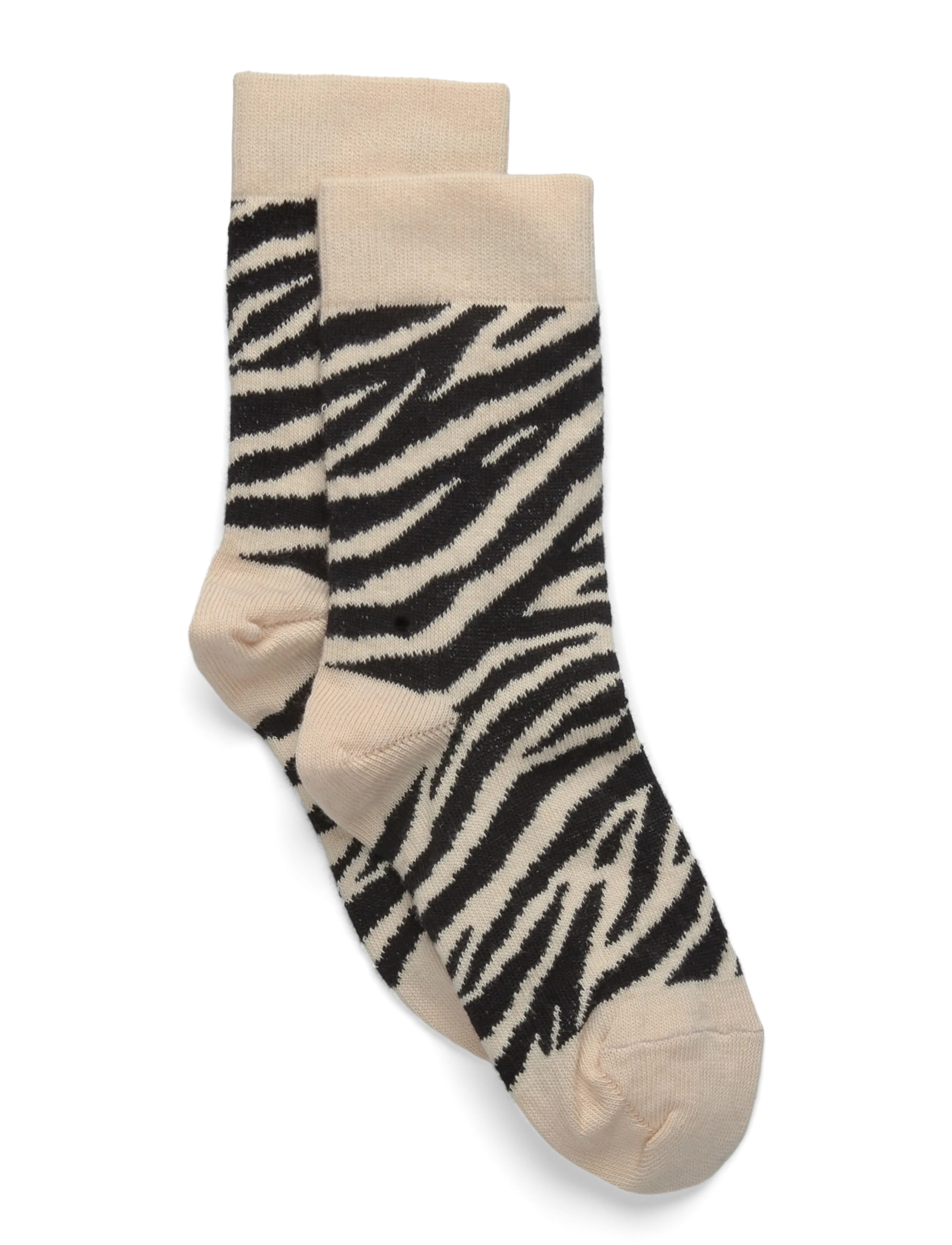 MELTON Zebra Socken Beige - 23/26 - Kinder