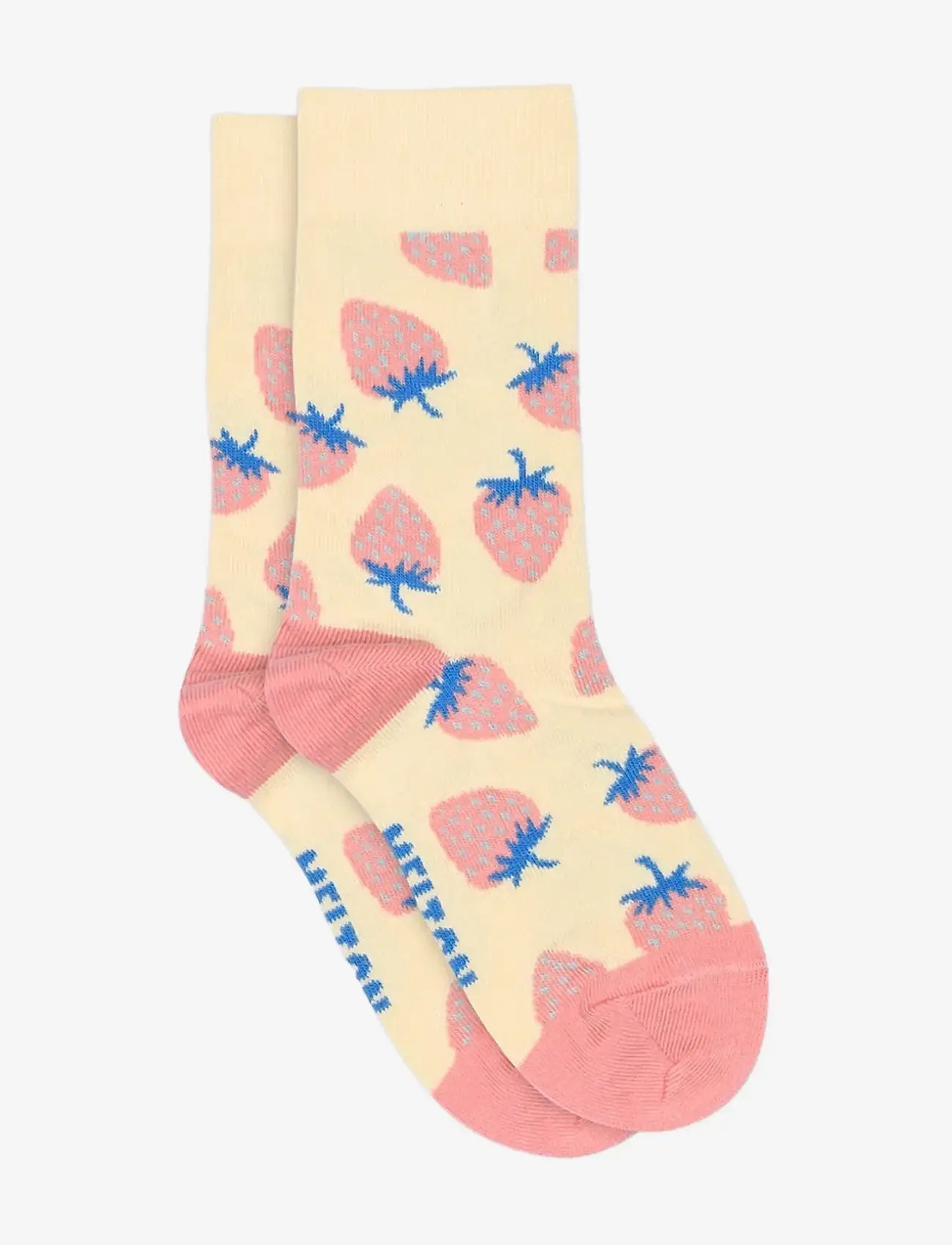 Melton - Strawberry socks - strømper - shortbread - 0