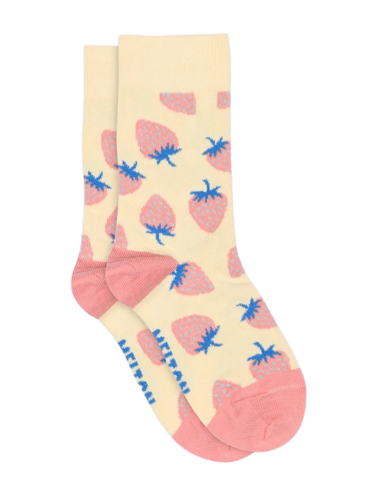 Melton Strawberry socks - 4 for 3 - SHORTBREAD / yellow
