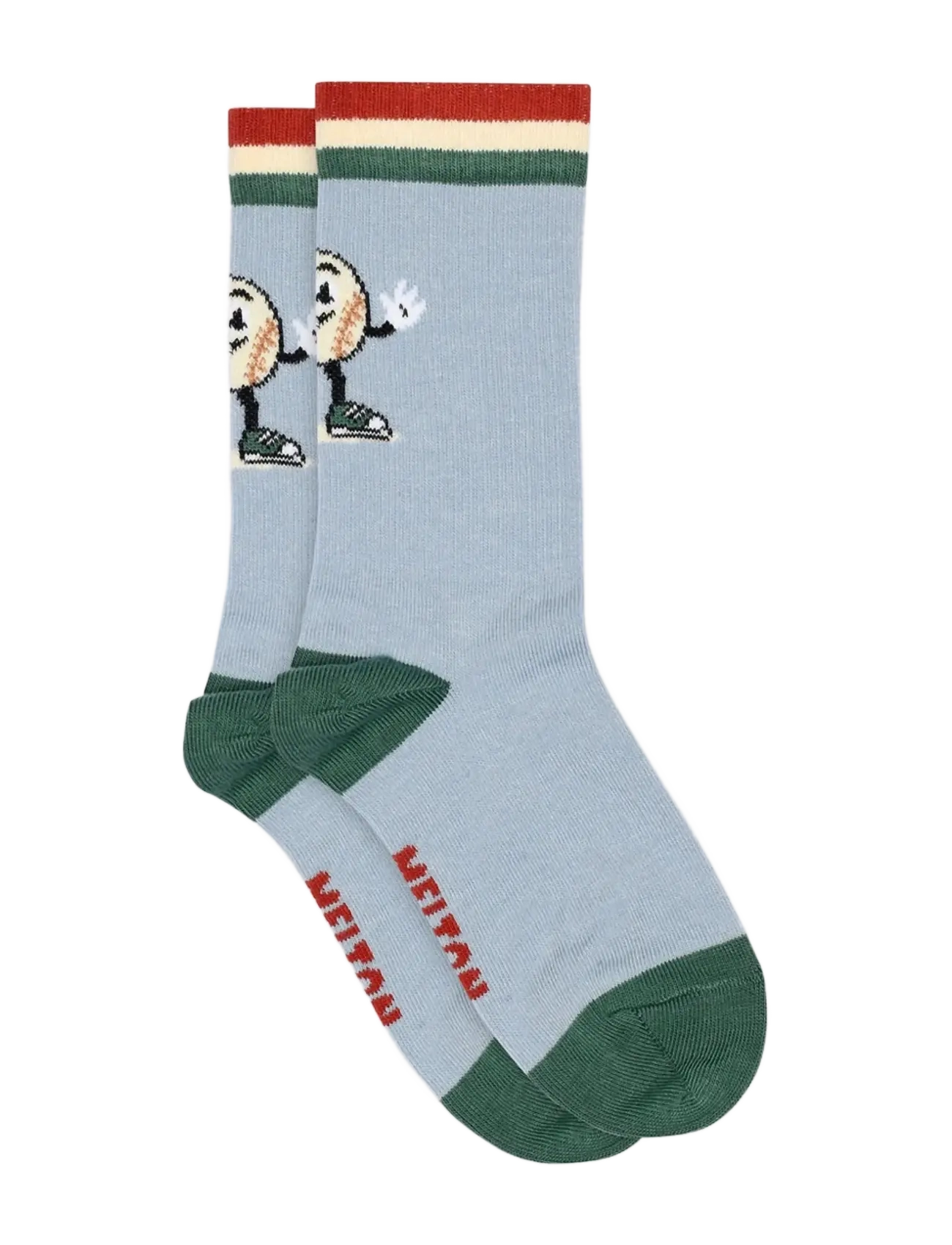 Melton Baseball Star Socks, Baseball Stjerne Crew Sokker, Blå, Str: 23/26