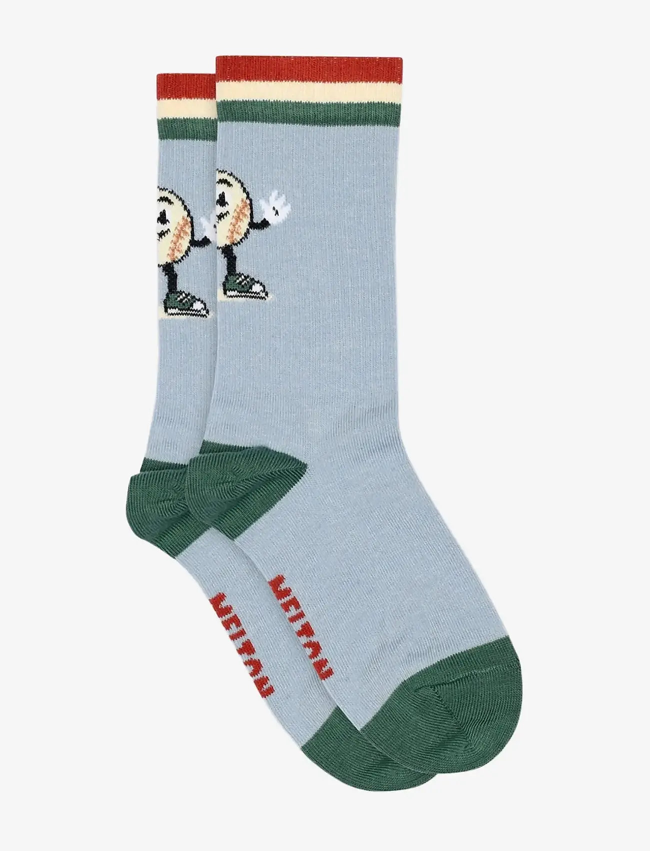 Melton - Baseball star socks - socks - faded demin - 0