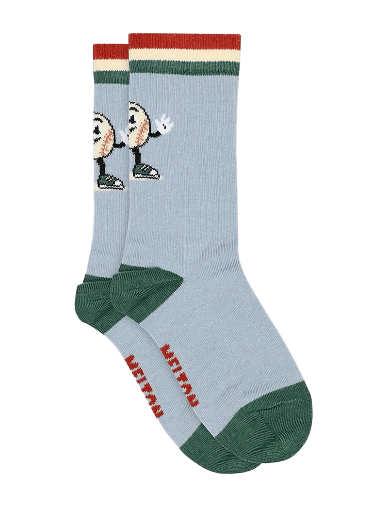 Melton - Baseball star socks - strømper - faded demin - 0