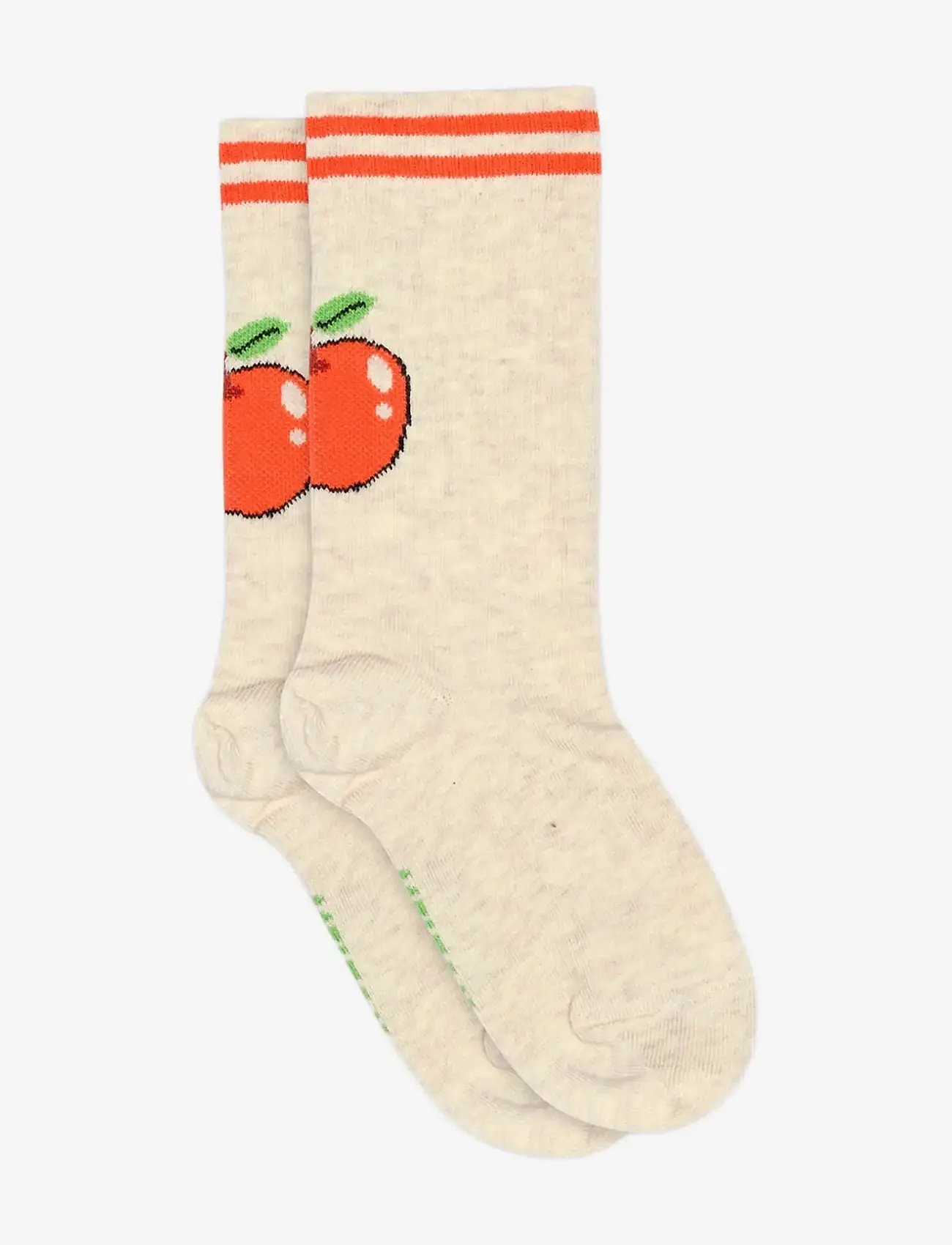 Melton - Apple friend socks - strümpfe - light beige melange - 0
