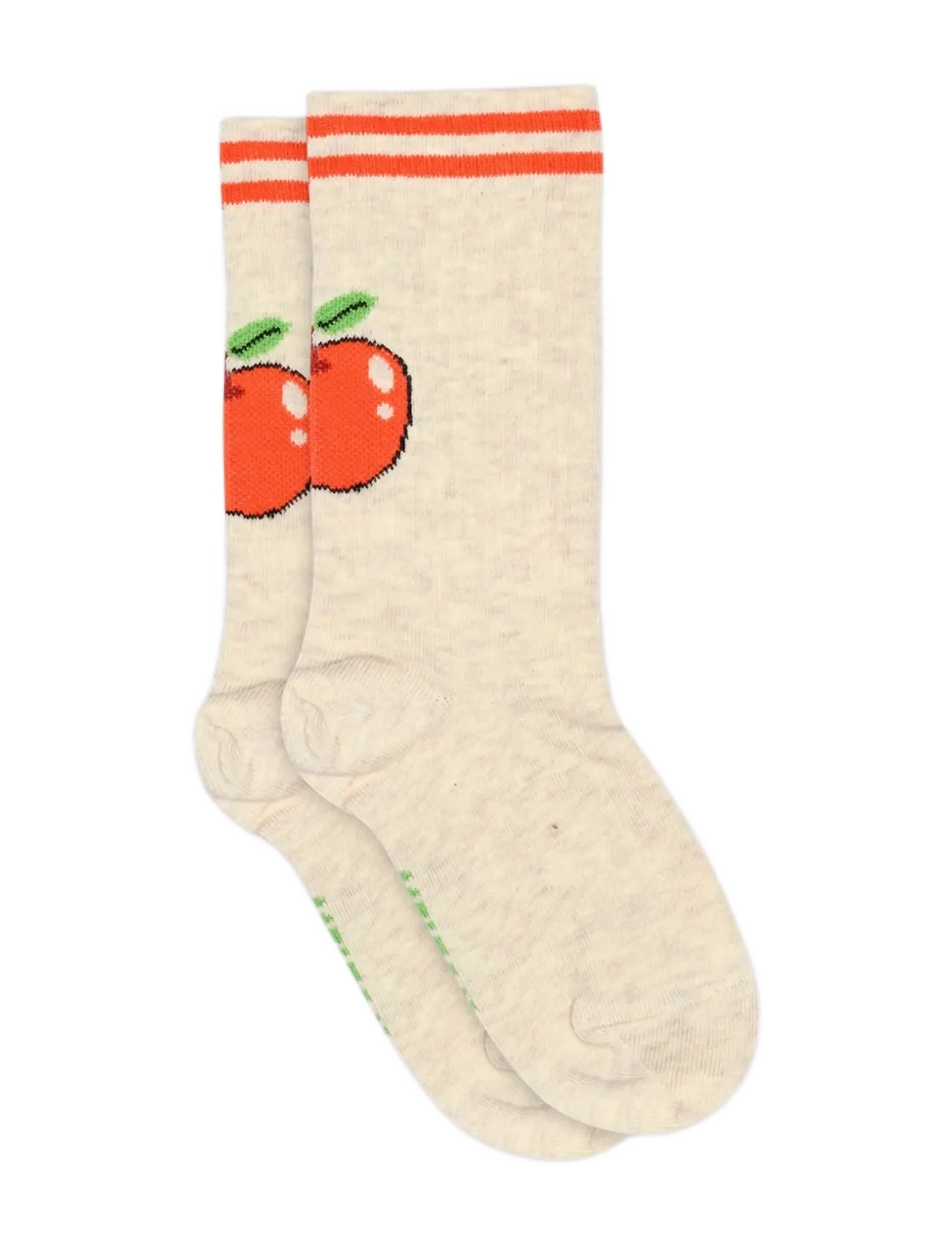 Melton Apple friend socks - Barn 98-134 - LIGHT BEIGE MELANGE / beige