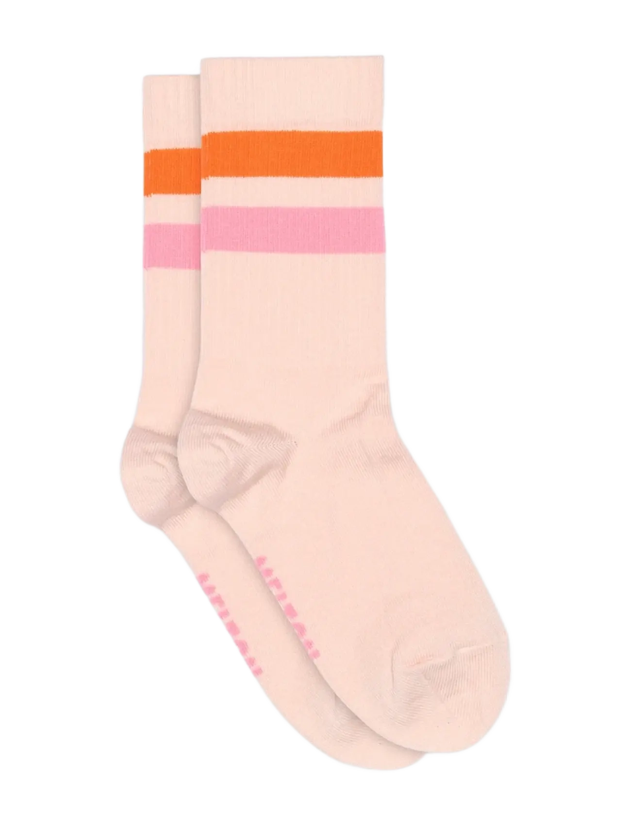 Melton Sporty stripe socks - Kleidung - CRYSTAL PINK / pink/rose