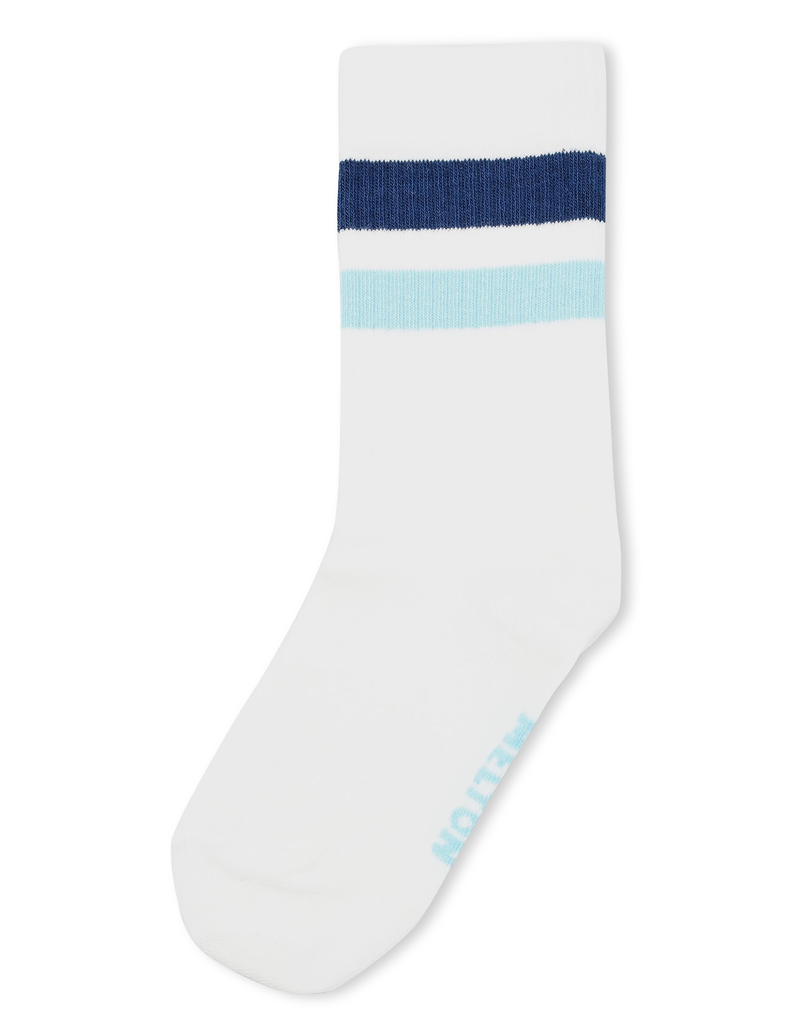 Melton Sporty stripe socks - Riided - SKY BLUE / white