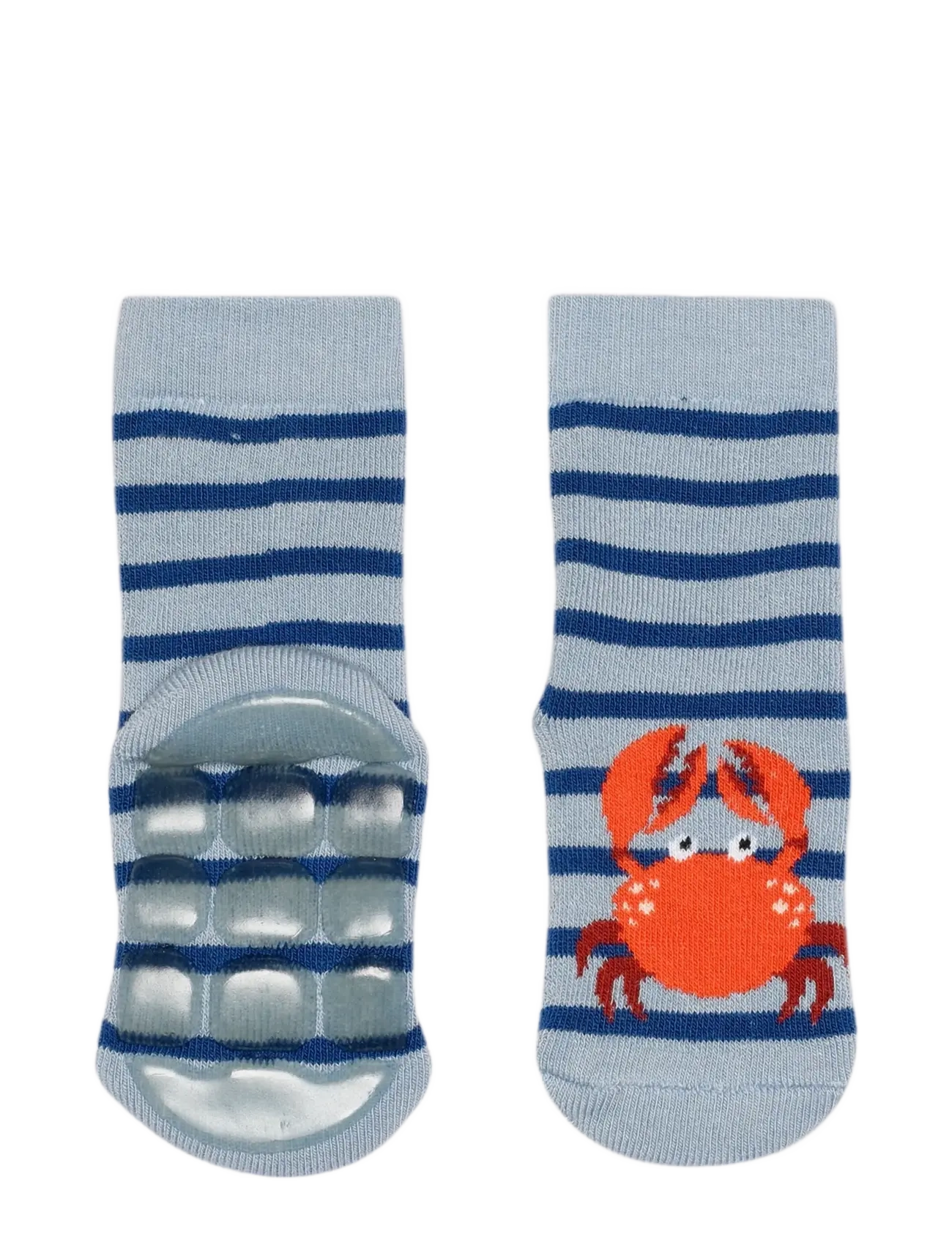 Melton Crabbie Socks Anti-Slip, Børn, Børne Anti-Skrid Strømper, Blå, Str: 27/30