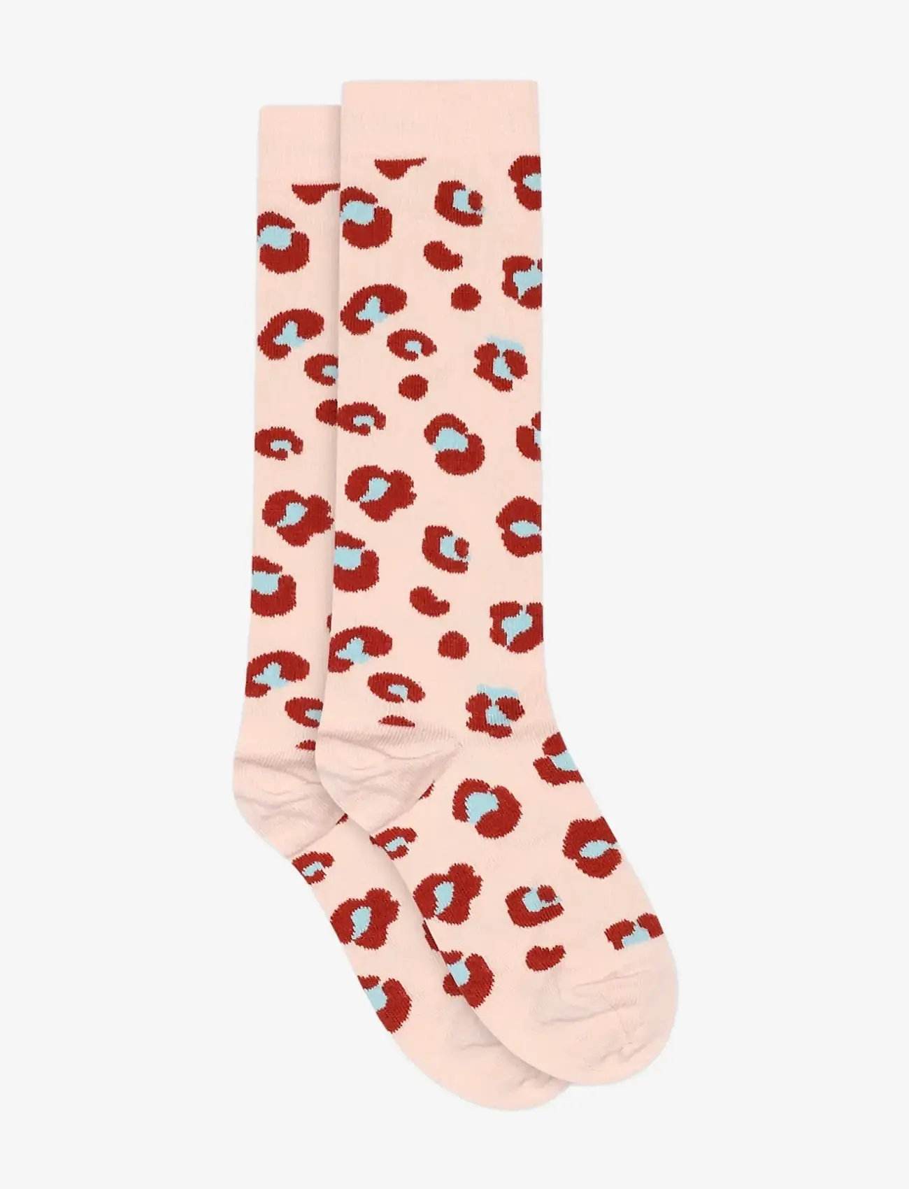 Melton - Leopard knee socks - sokid - crystal pink - 0