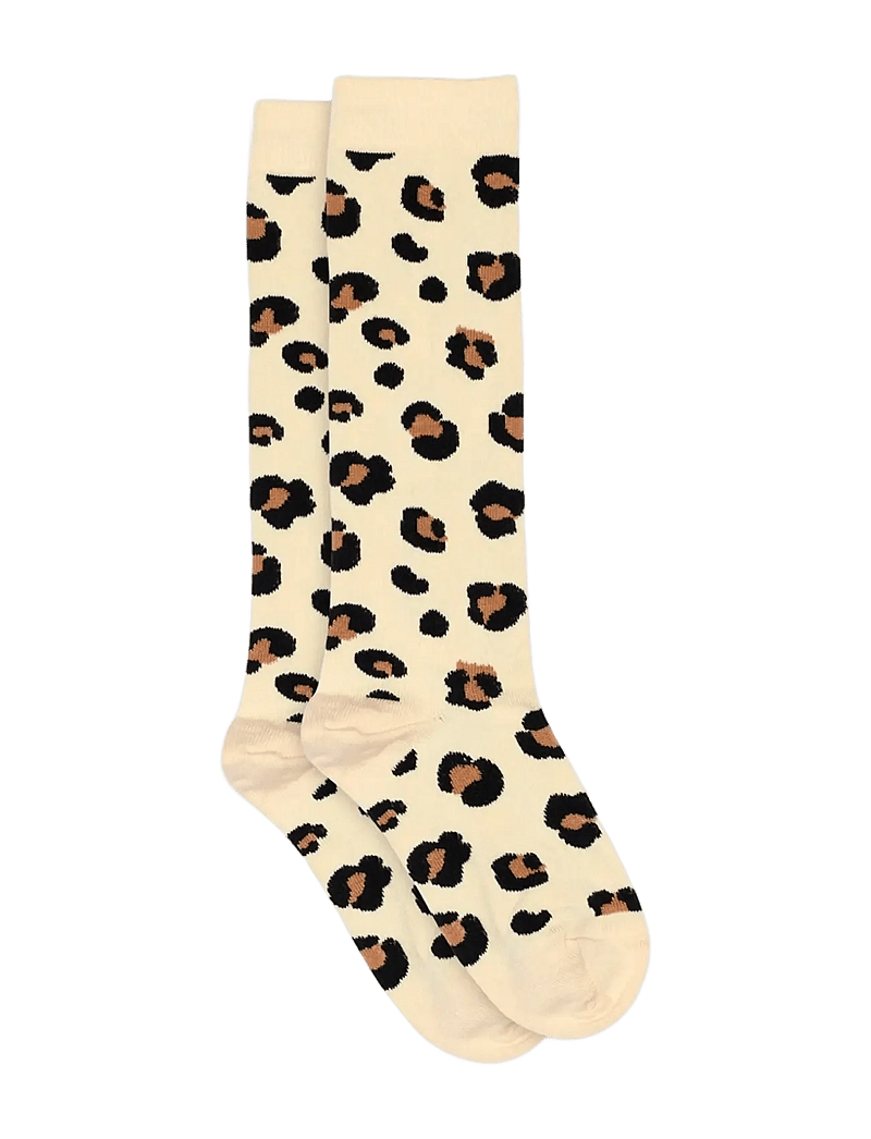Melton - Leopard knee socks - strümpfe - shortbread - 0