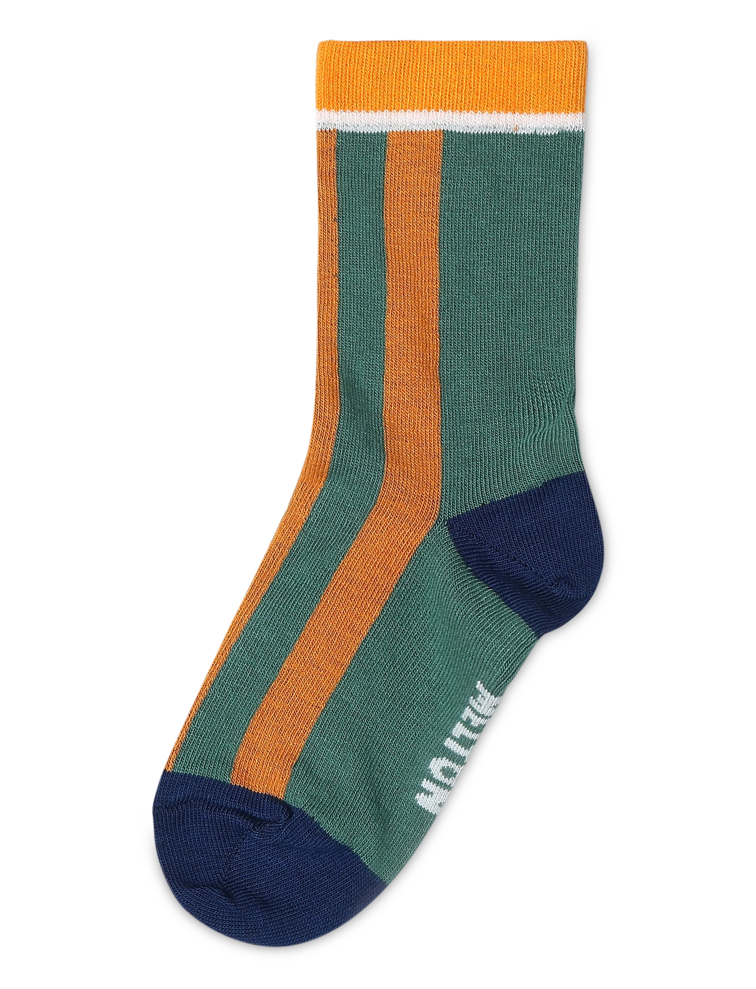 Melton Block stripe socks - Riided - JASPER / green