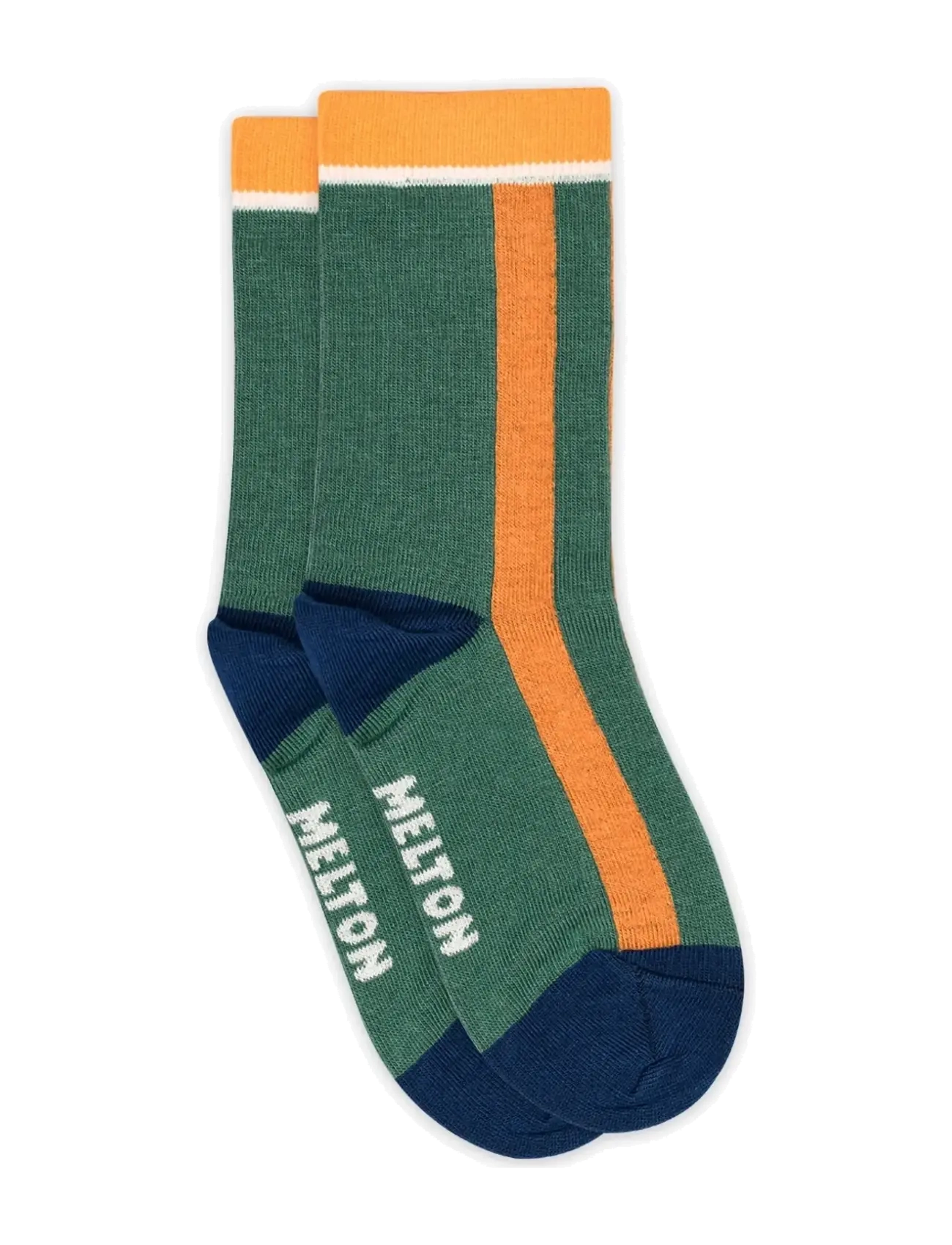 Melton Block stripe socks - Strumpor - JASPER / green