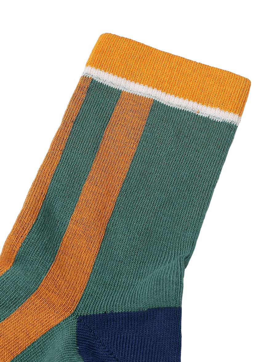 Melton - Block stripe socks - strümpfe - jasper - 2